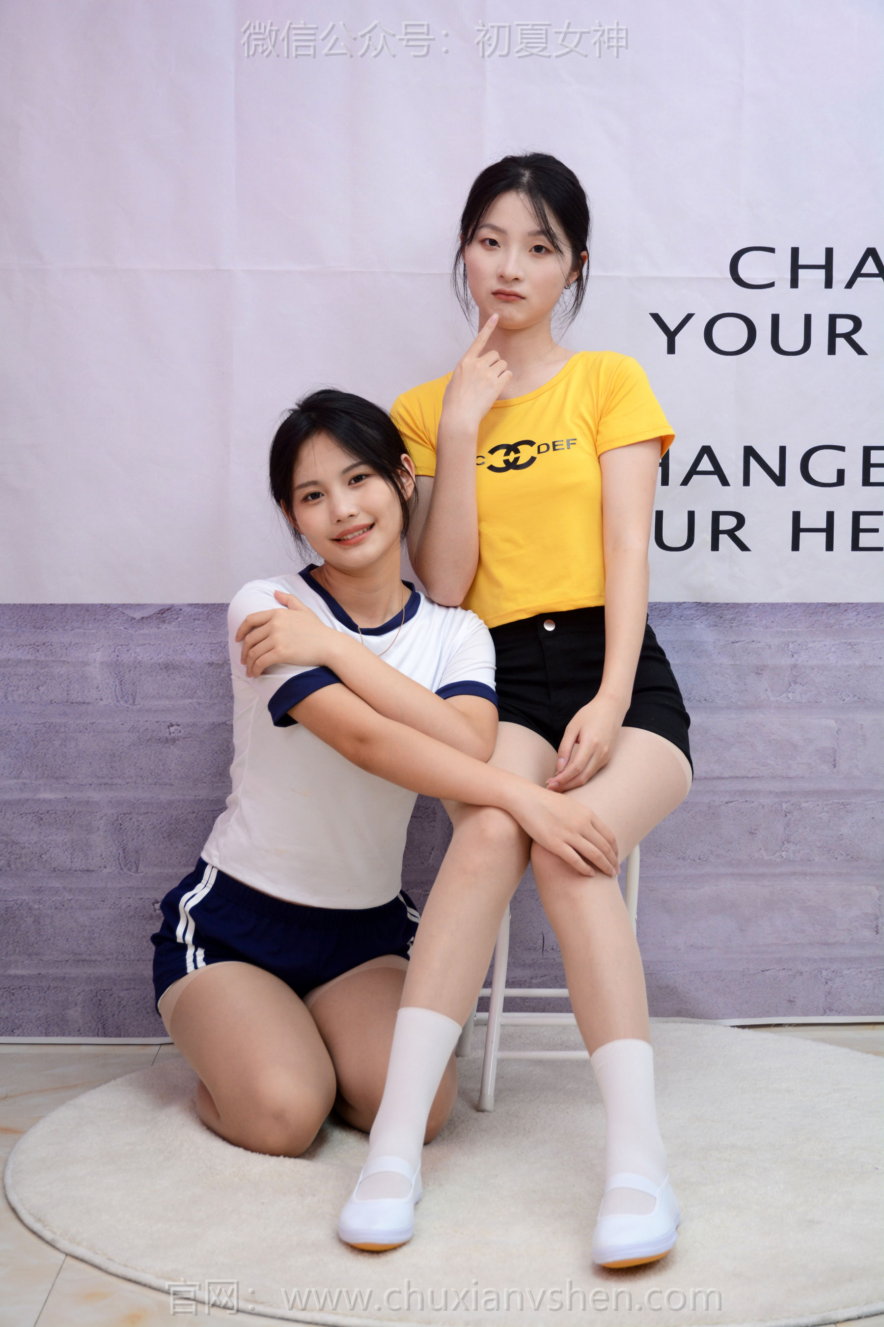 初夏女神 No.270 安妮&幺幺 姐妹合影/(100P)