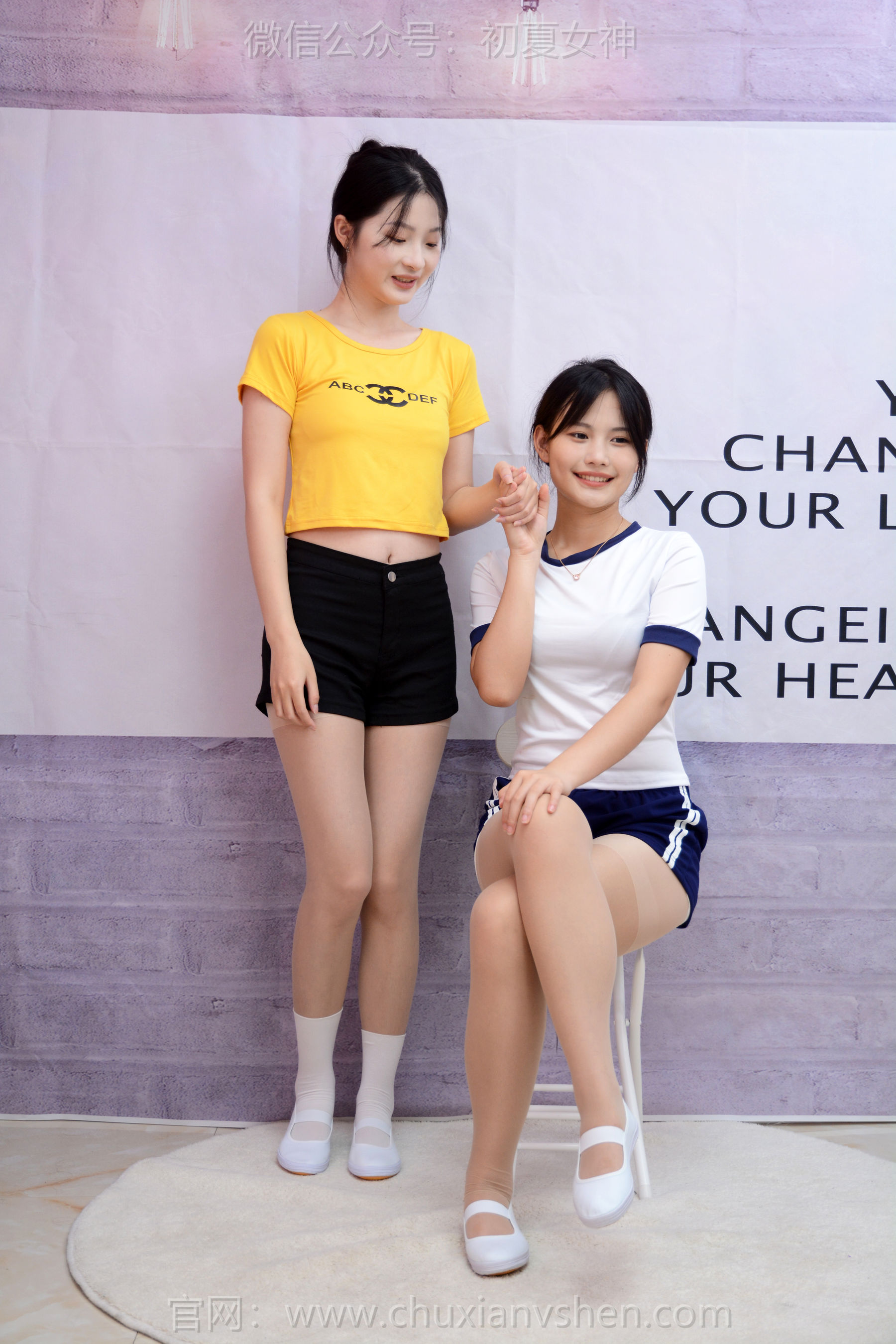 初夏女神 No.270 安妮&幺幺 姐妹合影/(100P)