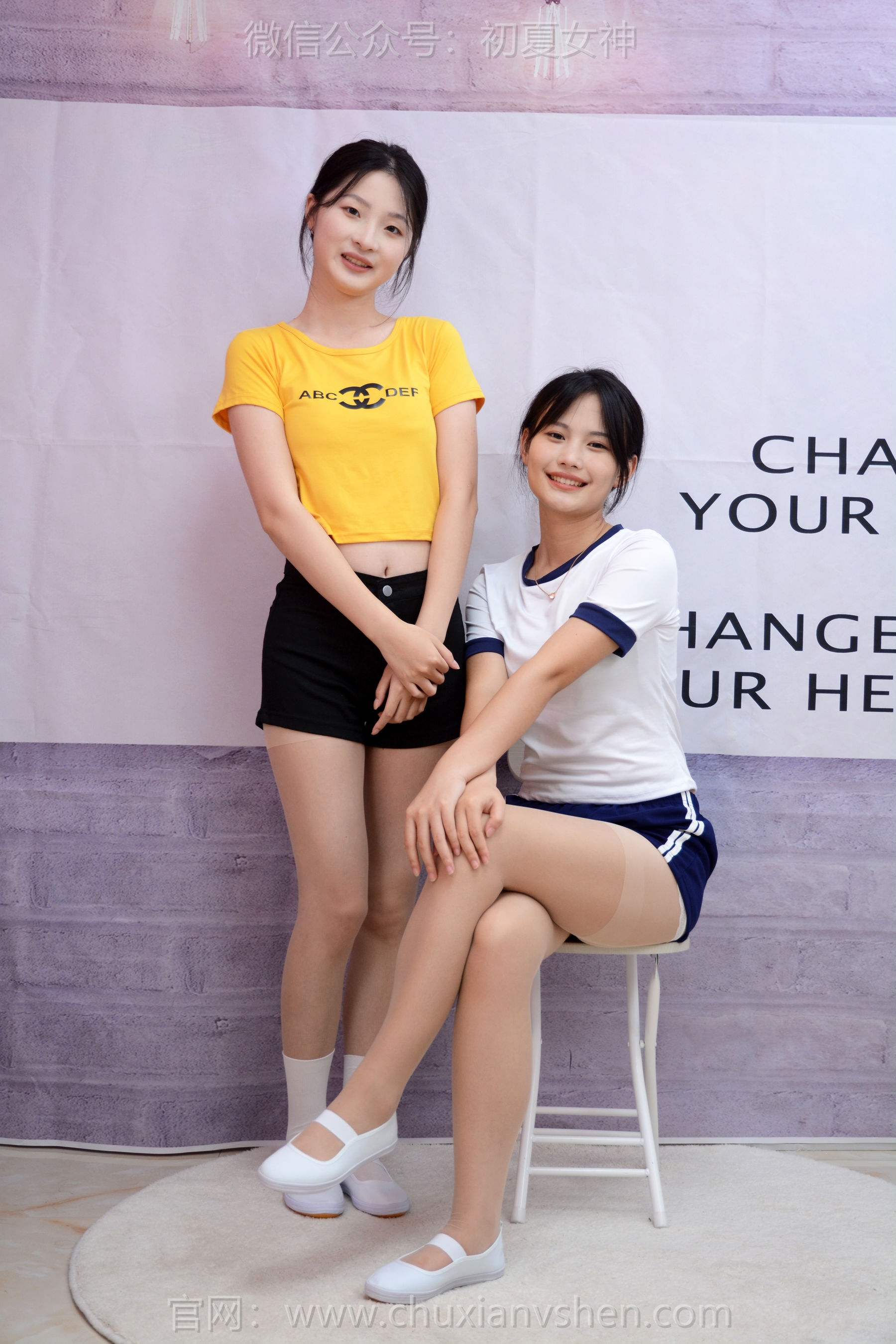 初夏女神 No.270 安妮&幺幺 姐妹合影/(100P)