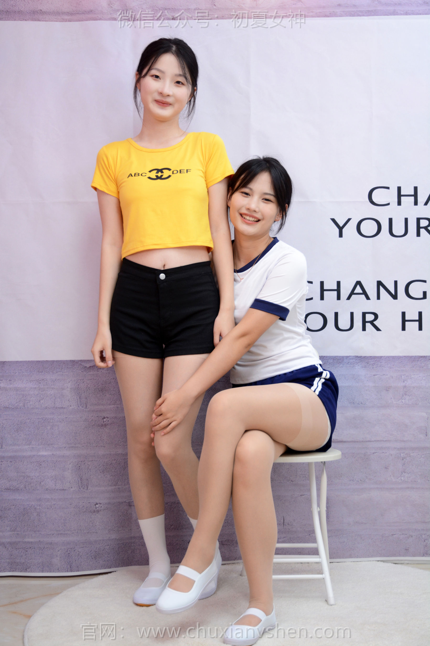 初夏女神 No.270 安妮&幺幺 姐妹合影/(100P)