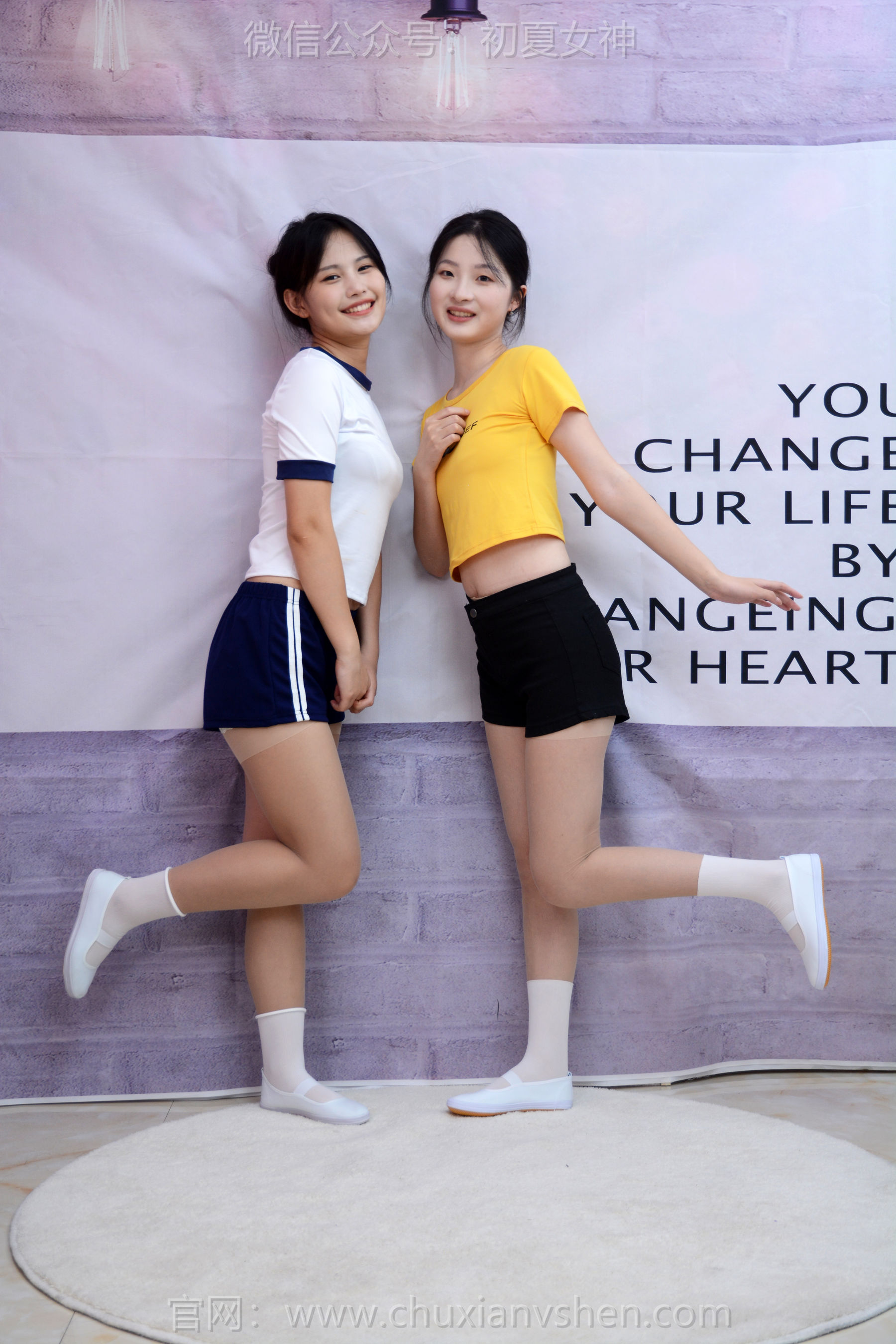 初夏女神 No.270 安妮&幺幺 姐妹合影/(100P)