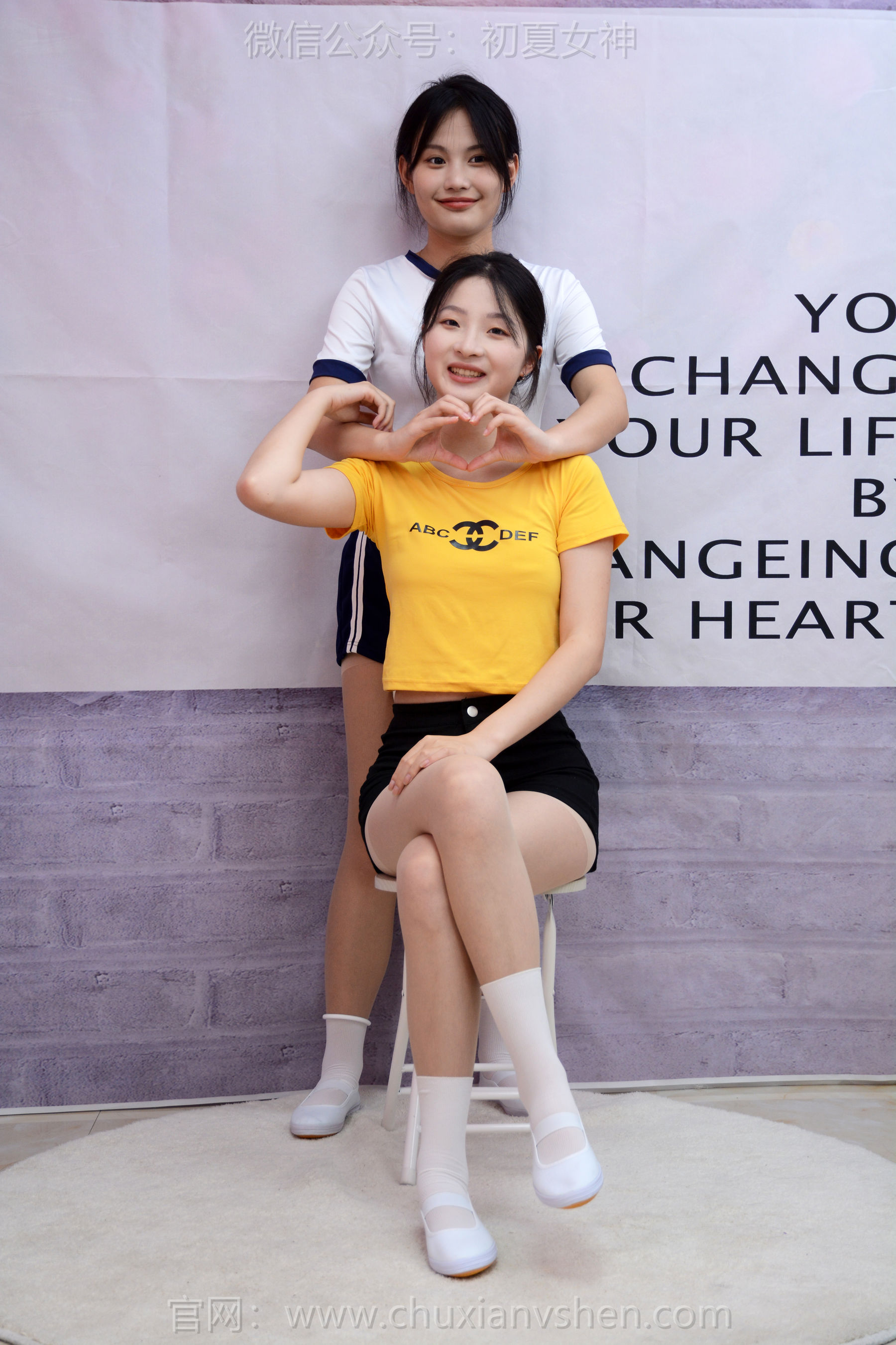 初夏女神 No.270 安妮&幺幺 姐妹合影/(100P)