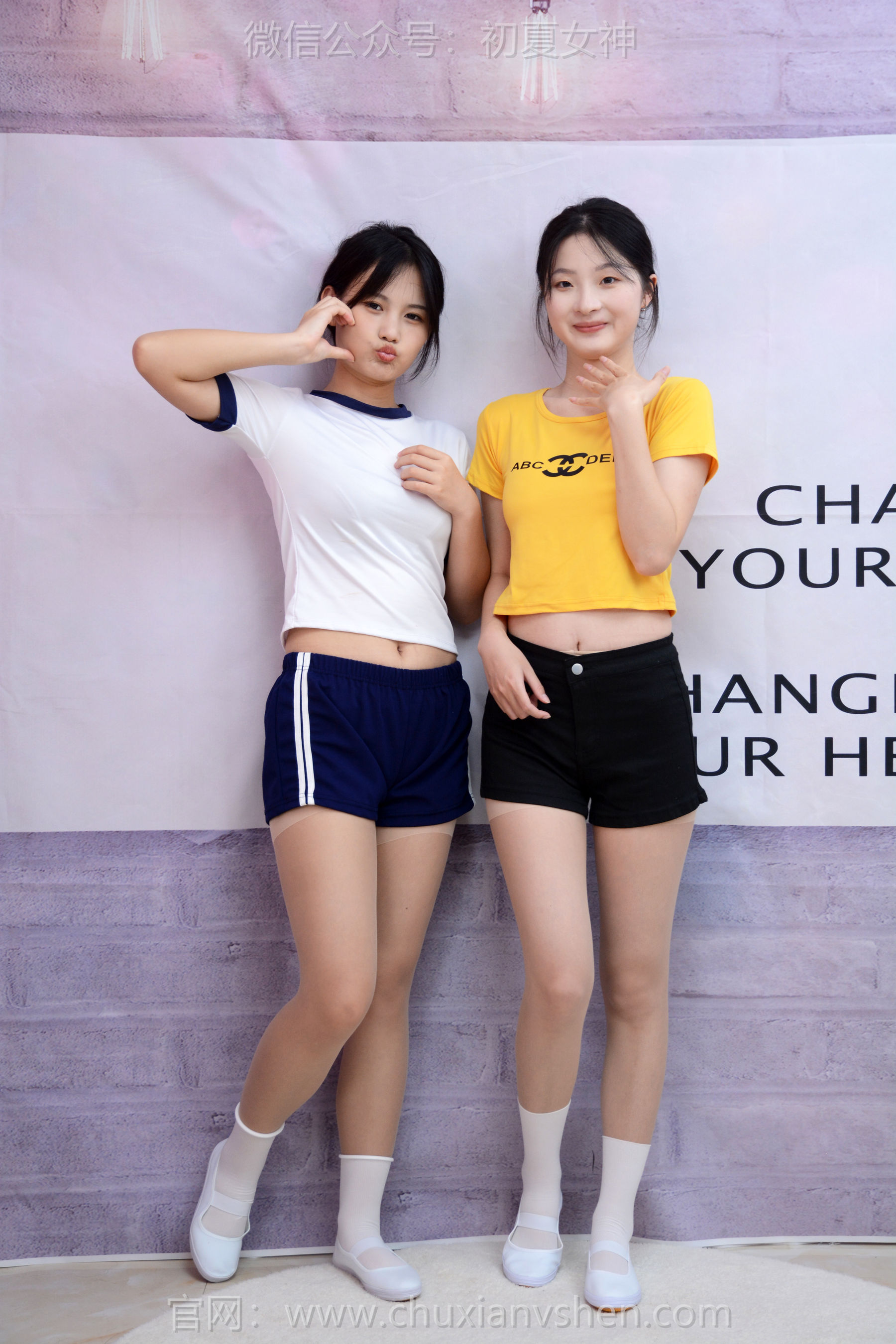 初夏女神 No.270 安妮&幺幺 姐妹合影/(100P)