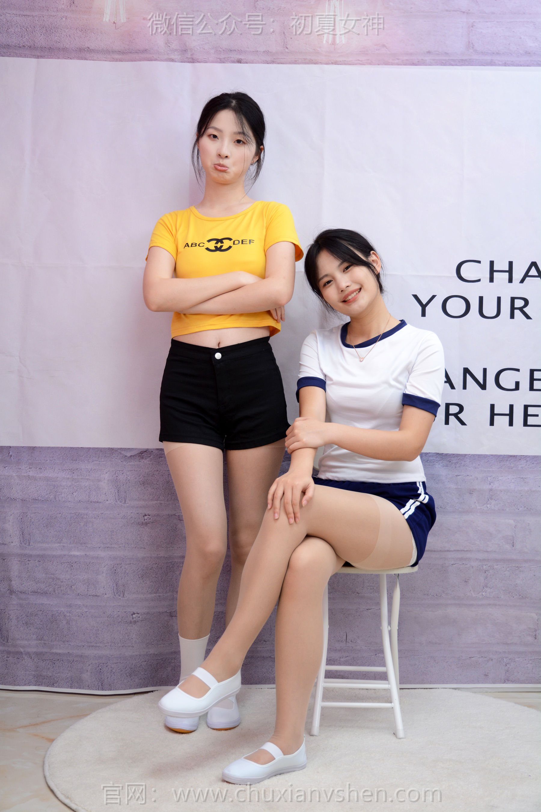 初夏女神 No.270 安妮&幺幺 姐妹合影/(100P)