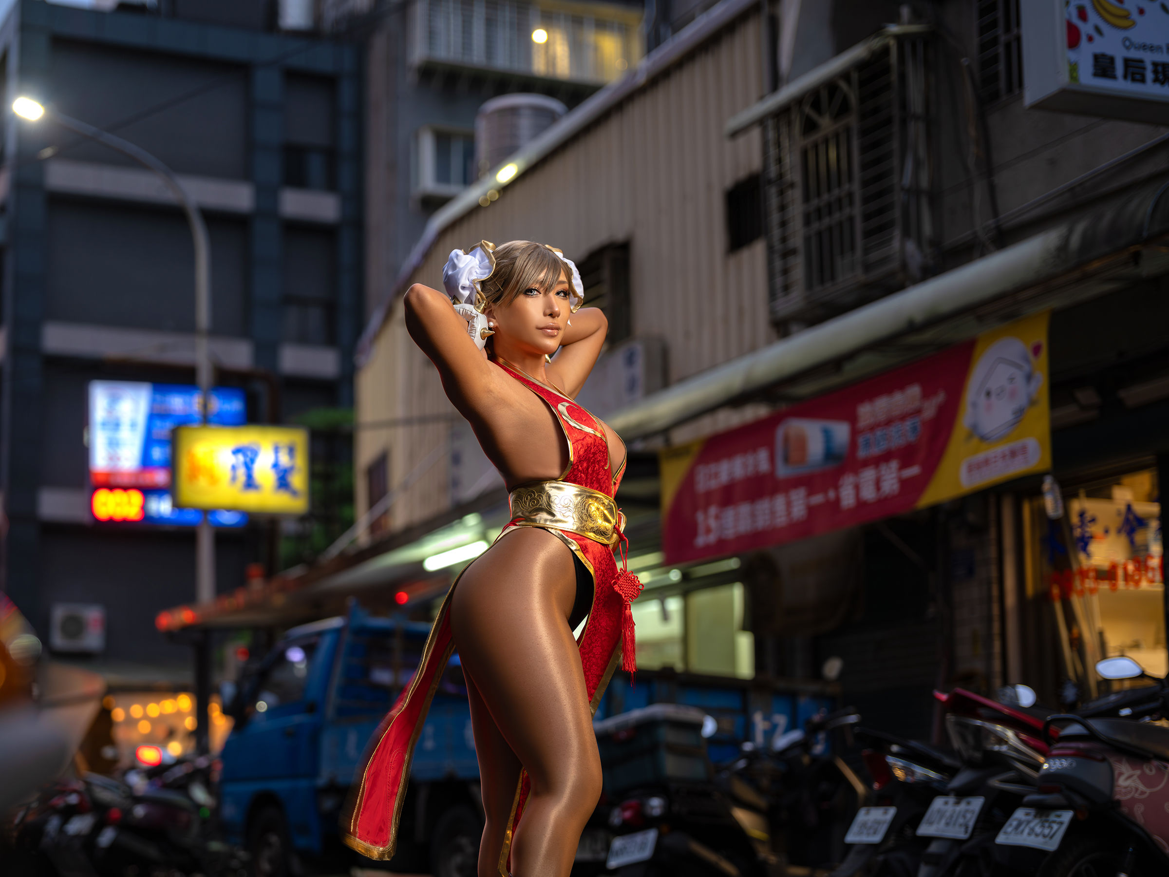 [Cosplay] [nonsummerjack] non - Taiwan Black Chun-Li 台湾黒春麗/(87P)