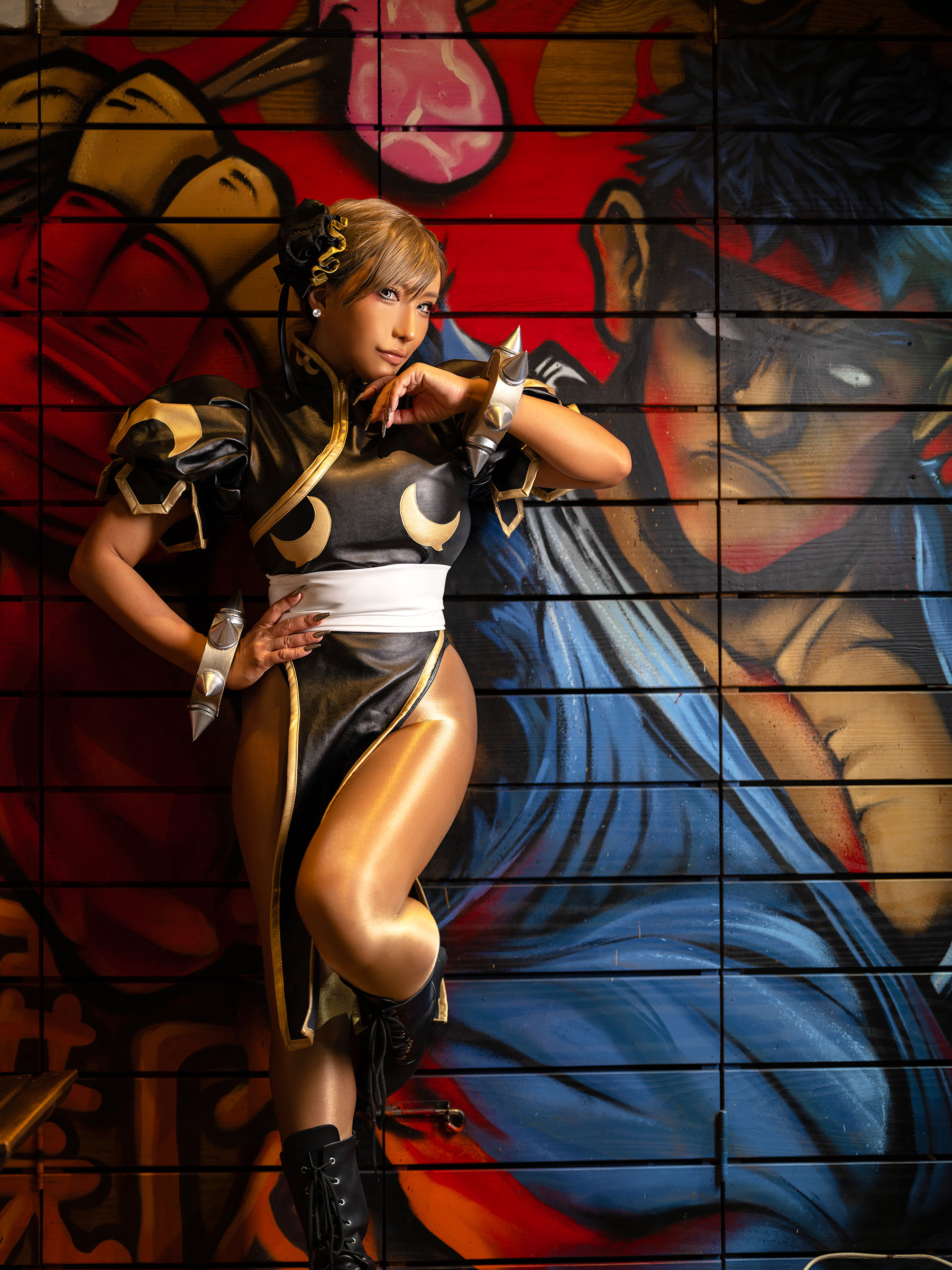 [Cosplay] [nonsummerjack] non - Taiwan Black Chun-Li 台湾黒春麗/(87P)