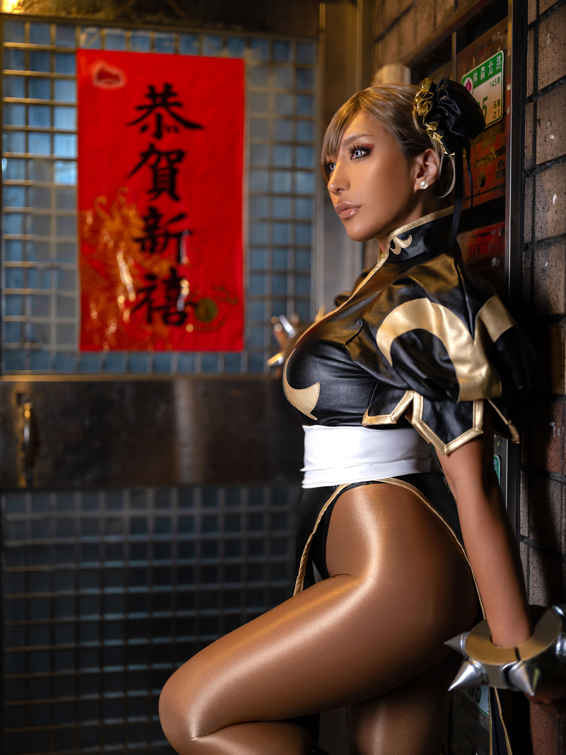 [Cosplay] [nonsummerjack] non - Taiwan Black Chun-Li 台湾黒春麗/(87P)