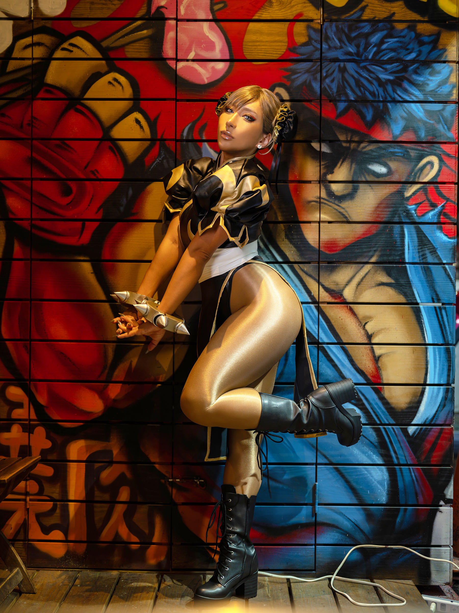 [Cosplay] [nonsummerjack] non - Taiwan Black Chun-Li 台湾黒春麗/(87P)