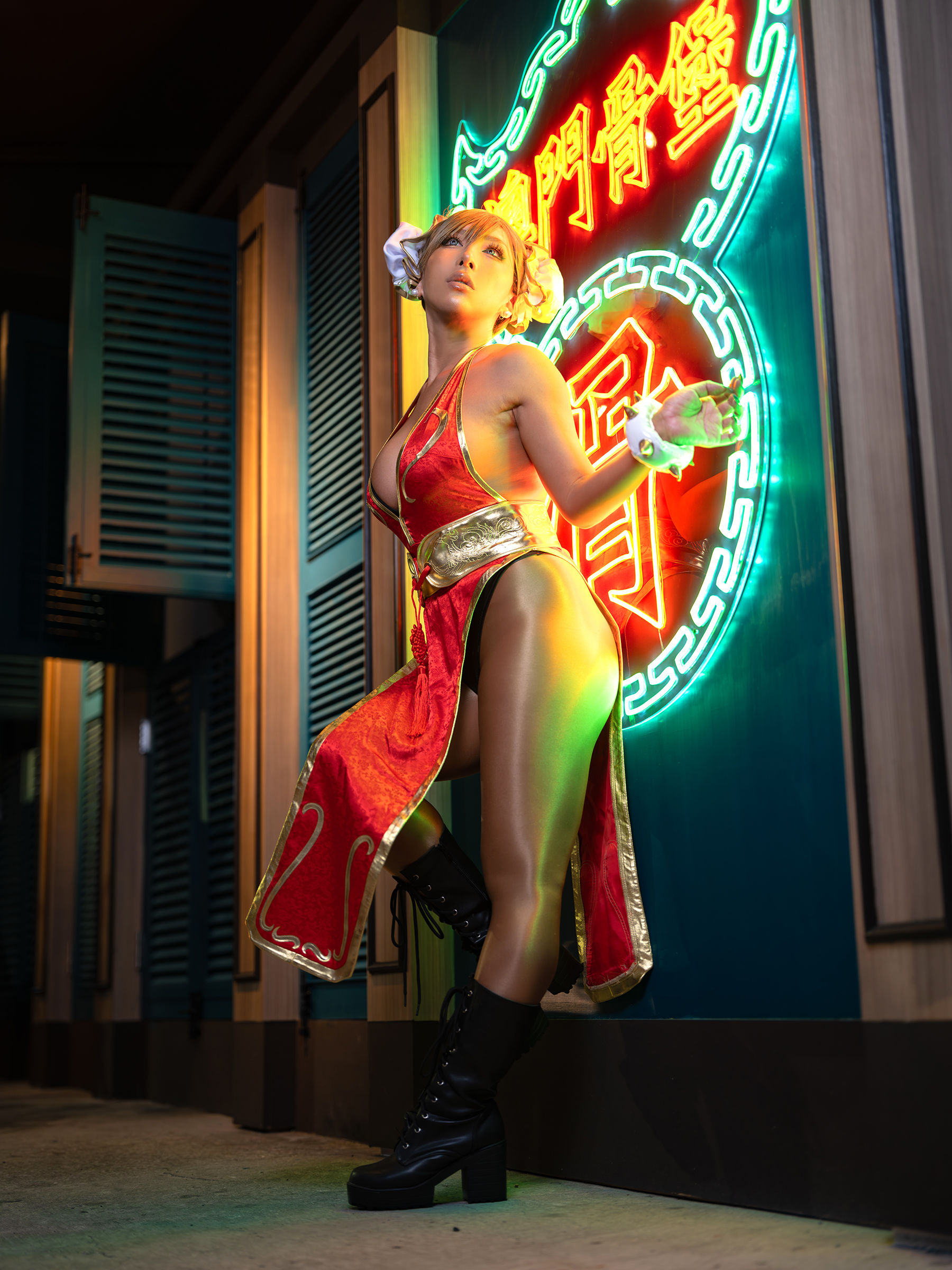 [Cosplay] [nonsummerjack] non - Taiwan Black Chun-Li 台湾黒春麗/(87P)