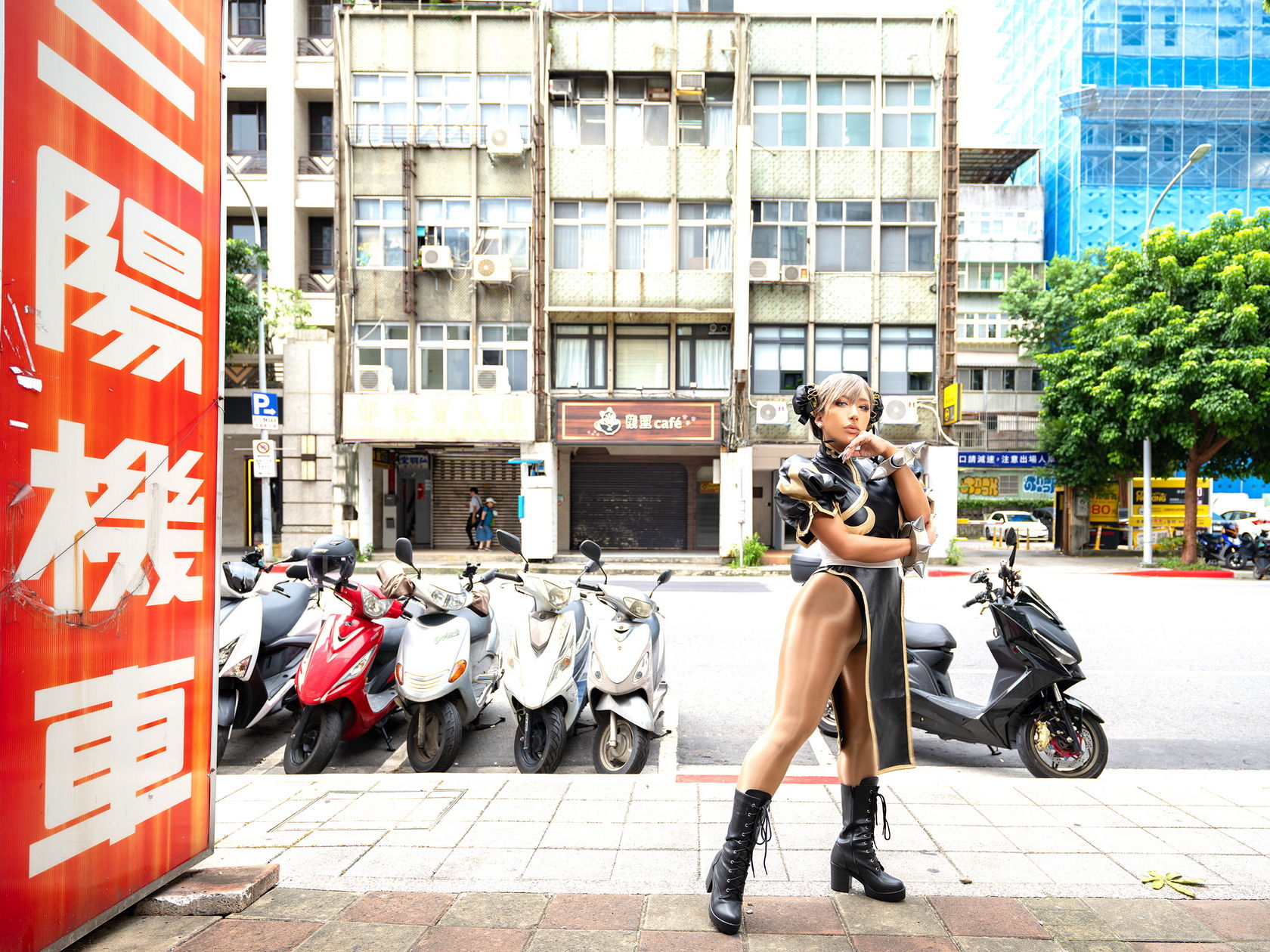 [Cosplay] [nonsummerjack] non - Taiwan Black Chun-Li 台湾黒春麗/(87P)