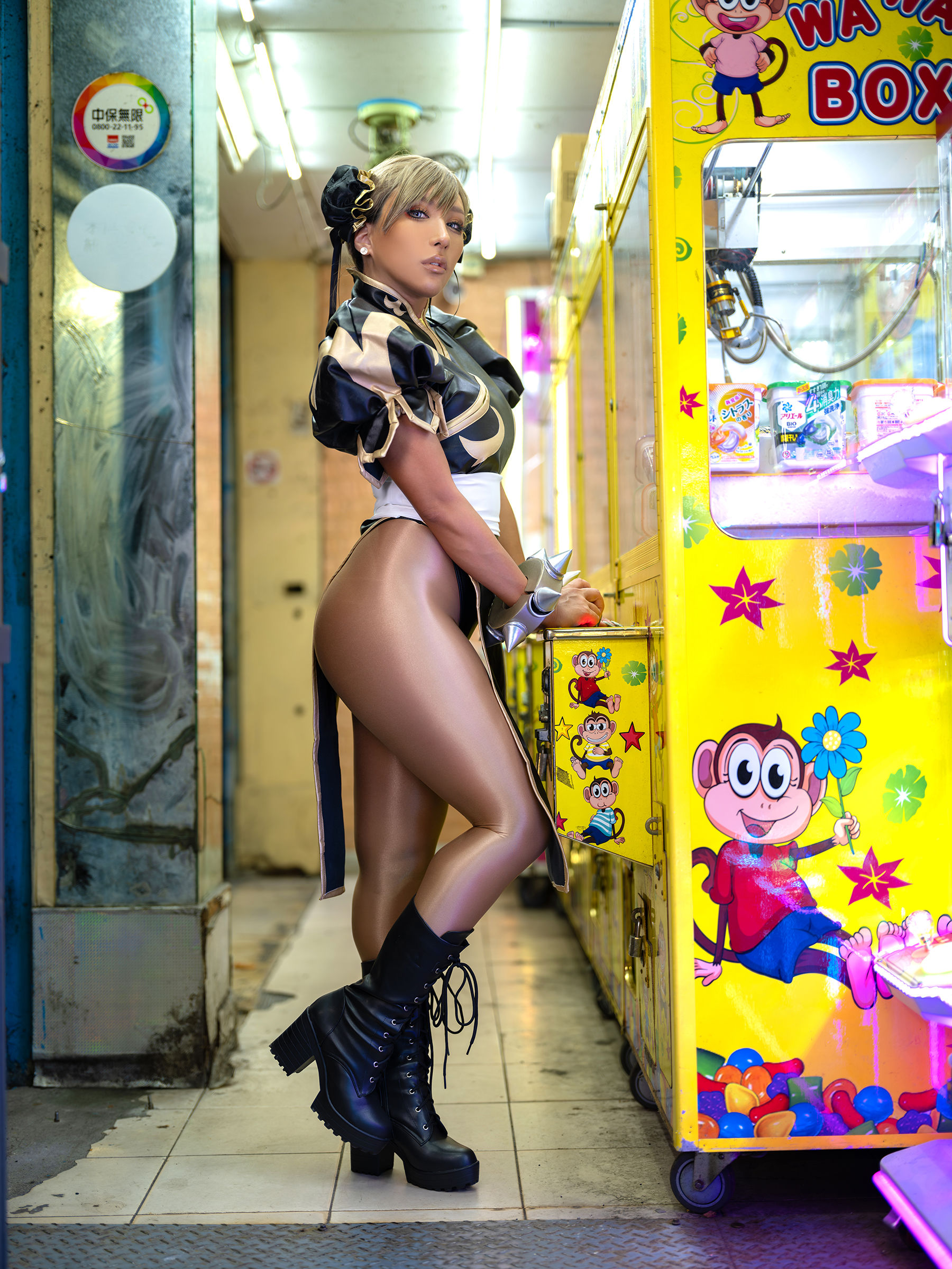 [Cosplay] [nonsummerjack] non - Taiwan Black Chun-Li 台湾黒春麗/(87P)