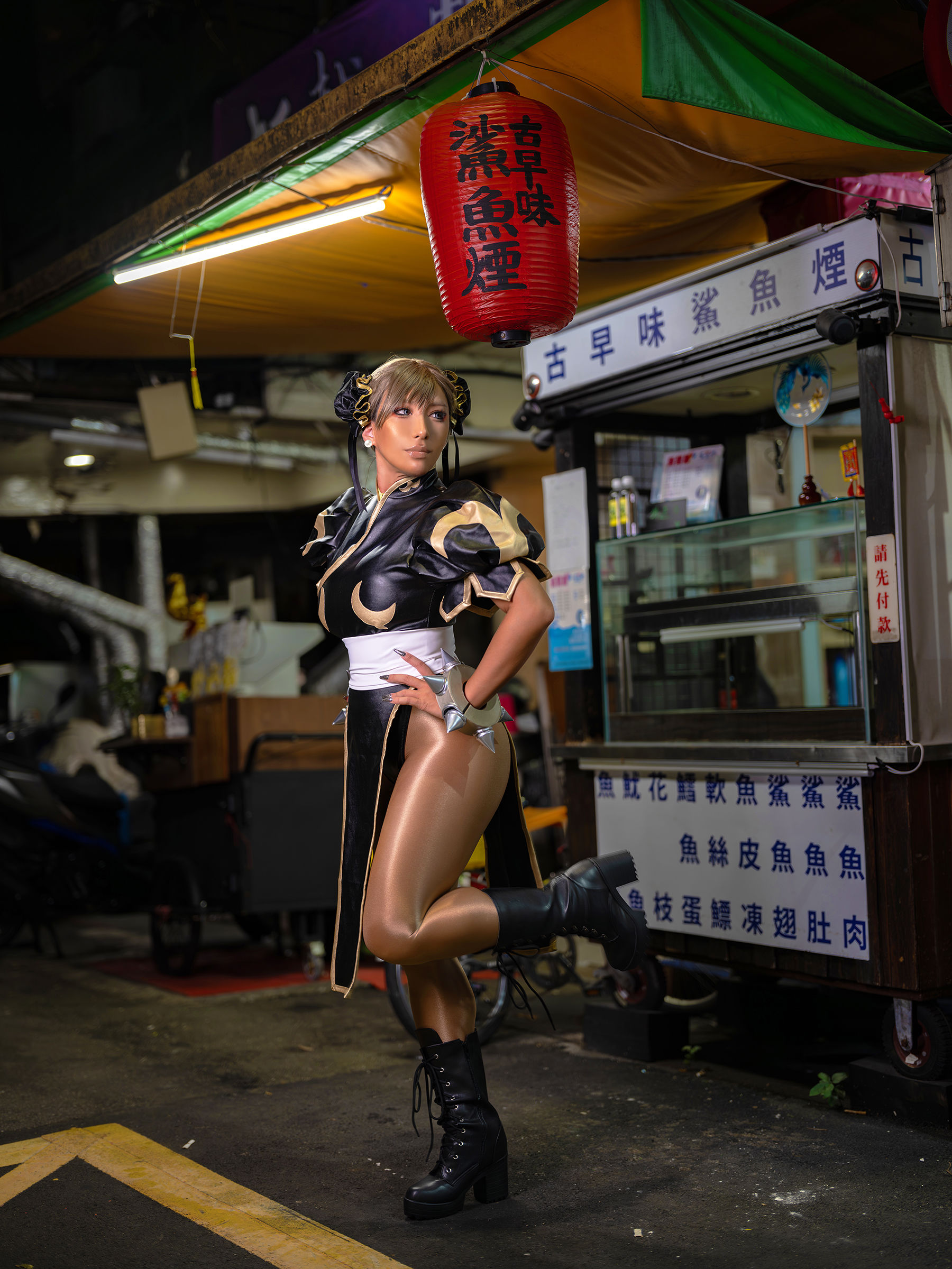 [Cosplay] [nonsummerjack] non - Taiwan Black Chun-Li 台湾黒春麗/(87P)