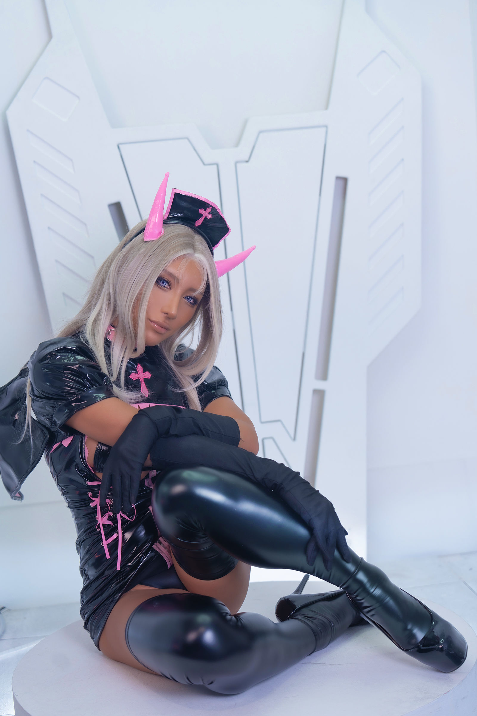 [Cosplay] [nonsummerjack] non - Succubus Nurse 魅魔護士/(130P)