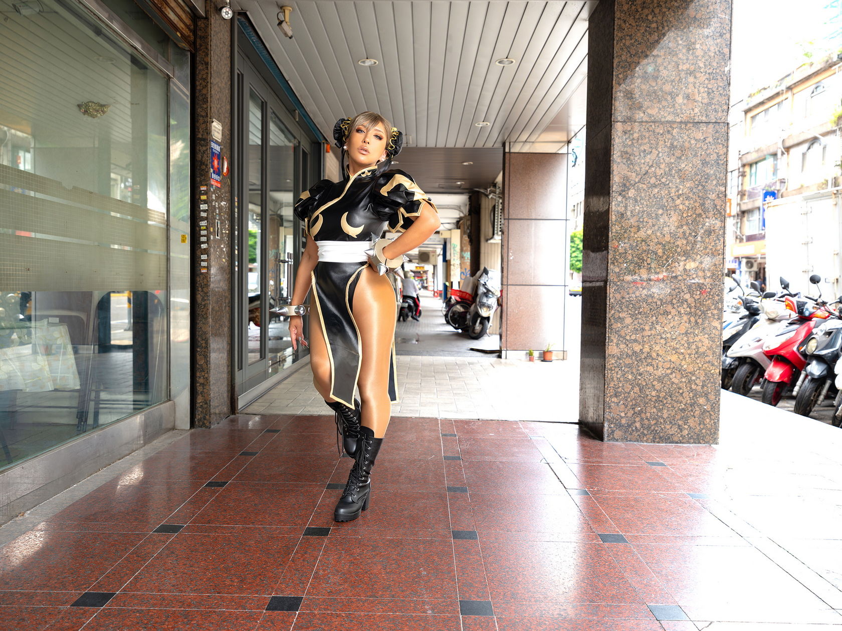 [Cosplay] [nonsummerjack] non - Taiwan Black Chun-Li 台湾黒春麗/(87P)