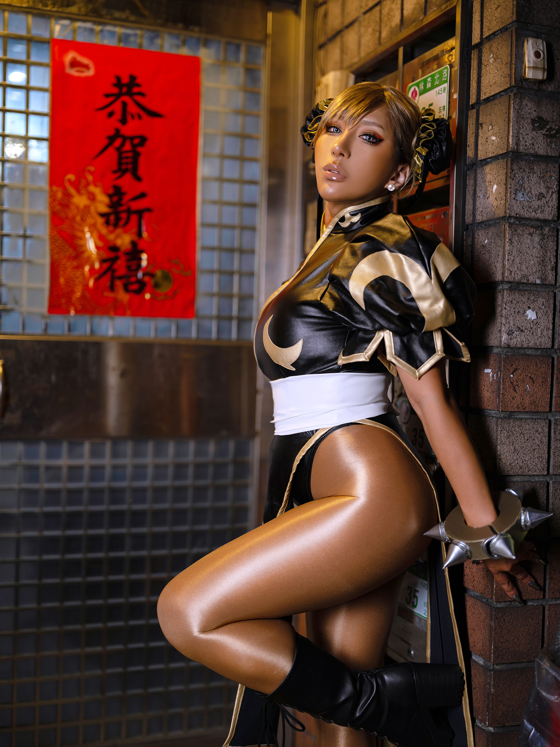 [Cosplay] [nonsummerjack] non - Taiwan Black Chun-Li 台湾黒春麗/(87P)