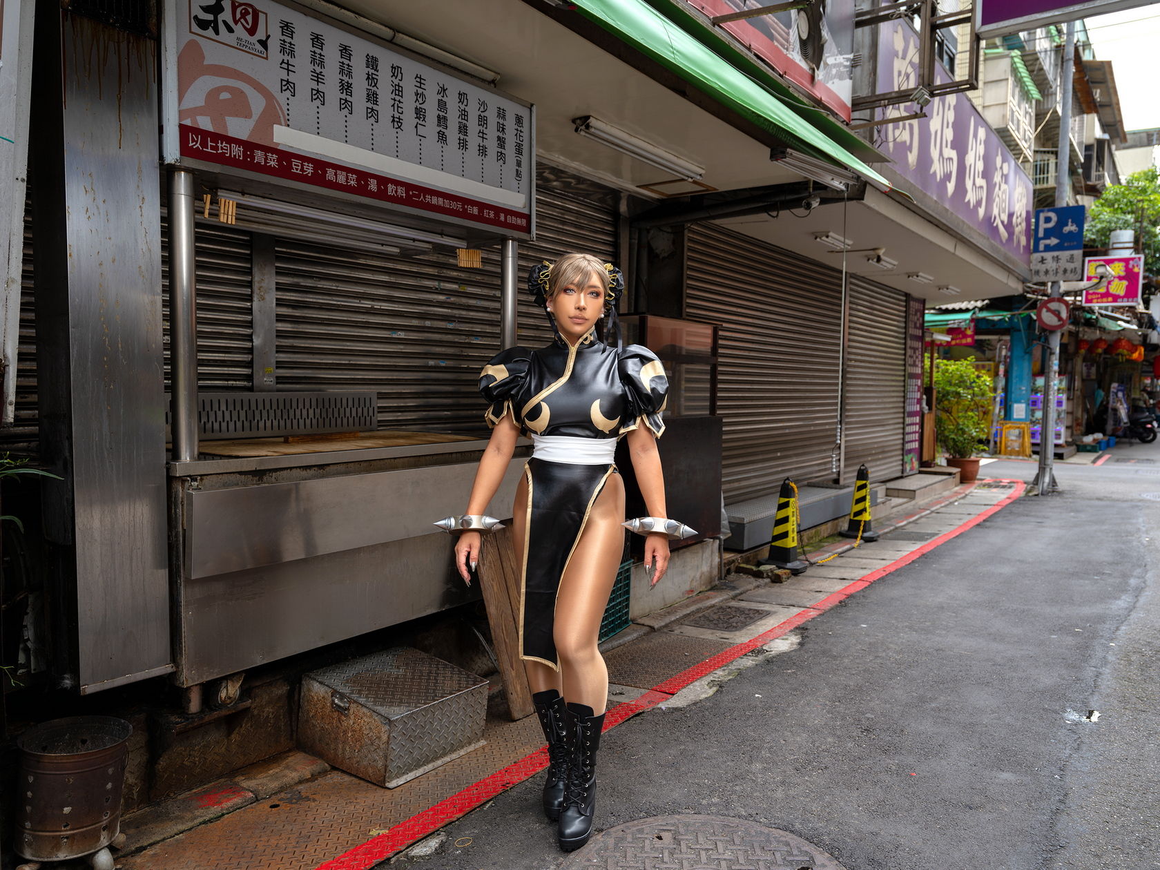 [Cosplay] [nonsummerjack] non - Taiwan Black Chun-Li 台湾黒春麗/(87P)