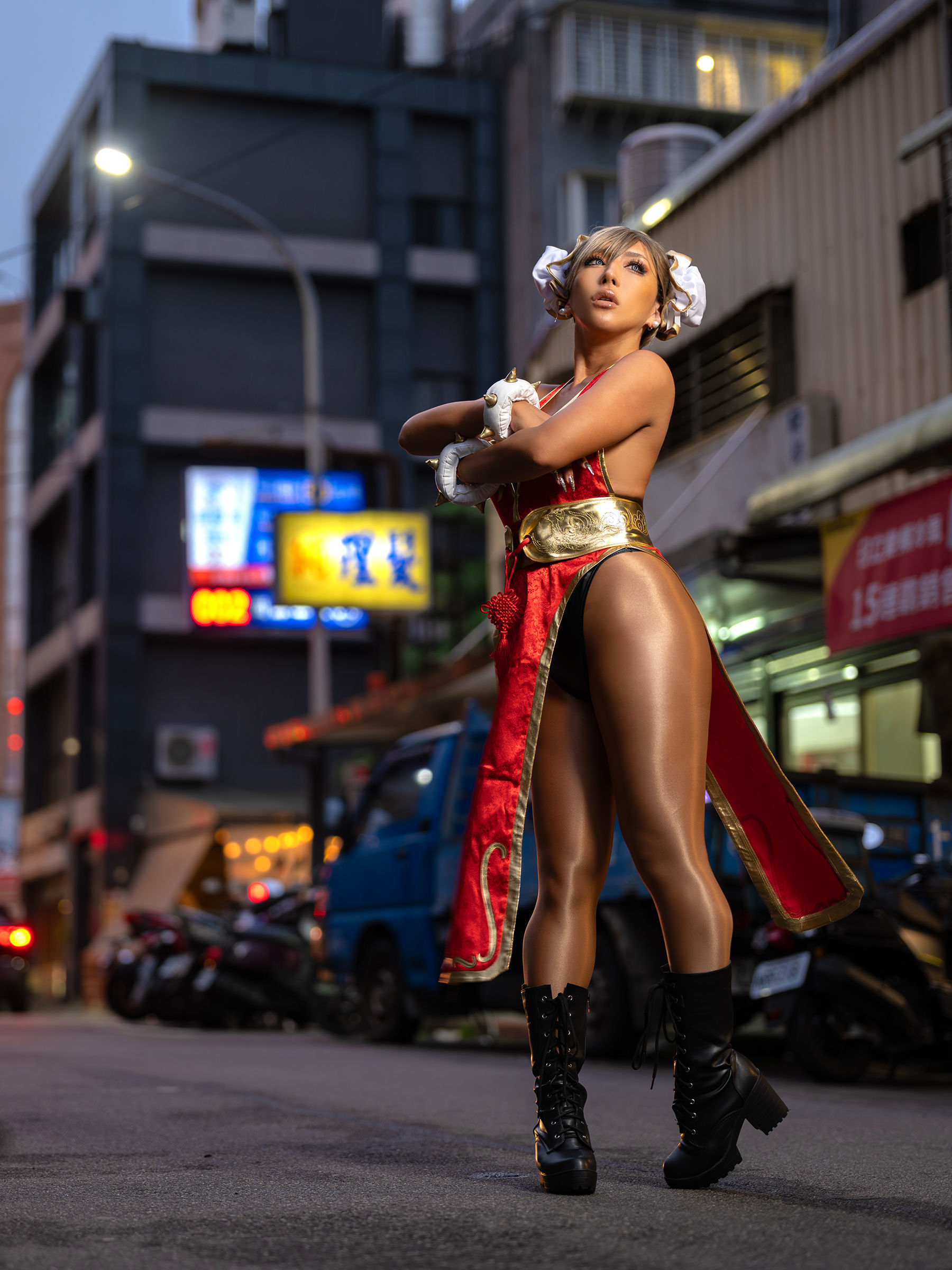 [Cosplay] [nonsummerjack] non - Taiwan Black Chun-Li 台湾黒春麗/(87P)
