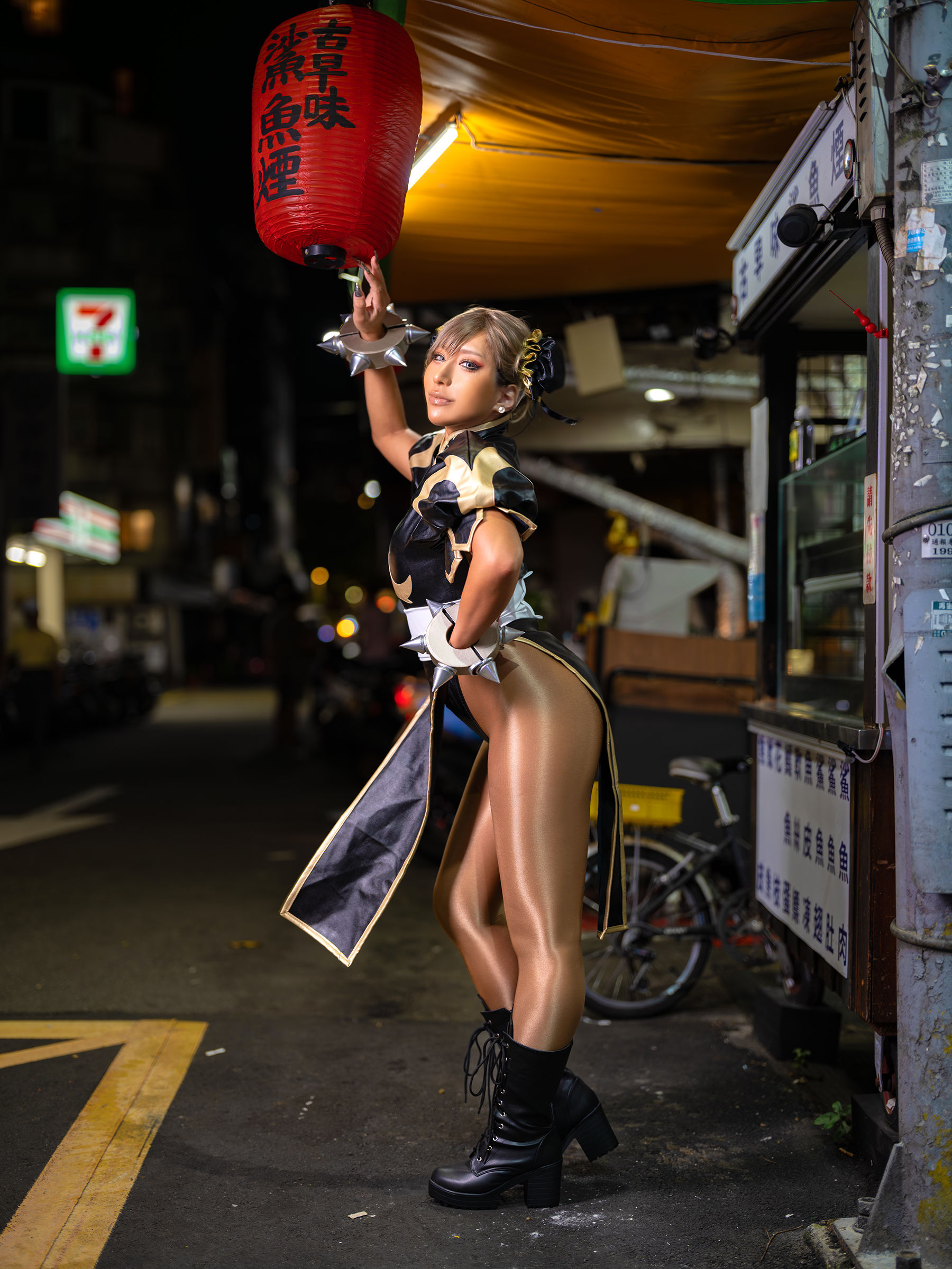 [Cosplay] [nonsummerjack] non - Taiwan Black Chun-Li 台湾黒春麗/(87P)