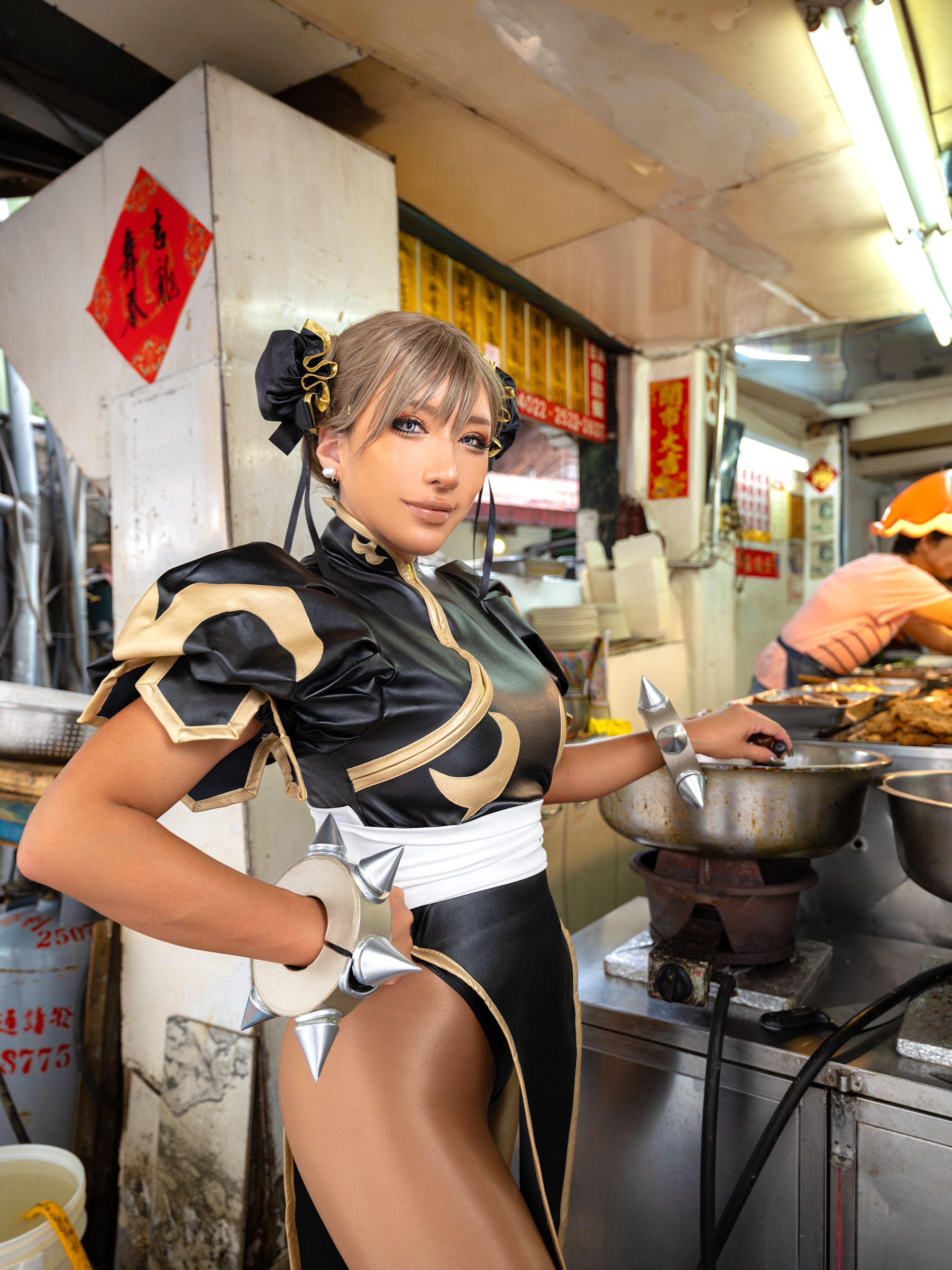 [Cosplay] [nonsummerjack] non - Taiwan Black Chun-Li 台湾黒春麗/(87P)