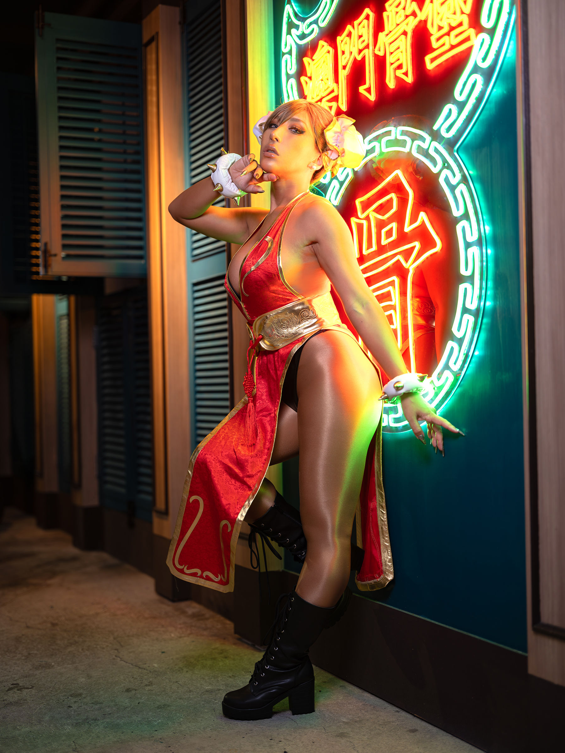 [Cosplay] [nonsummerjack] non - Taiwan Black Chun-Li 台湾黒春麗/(87P)