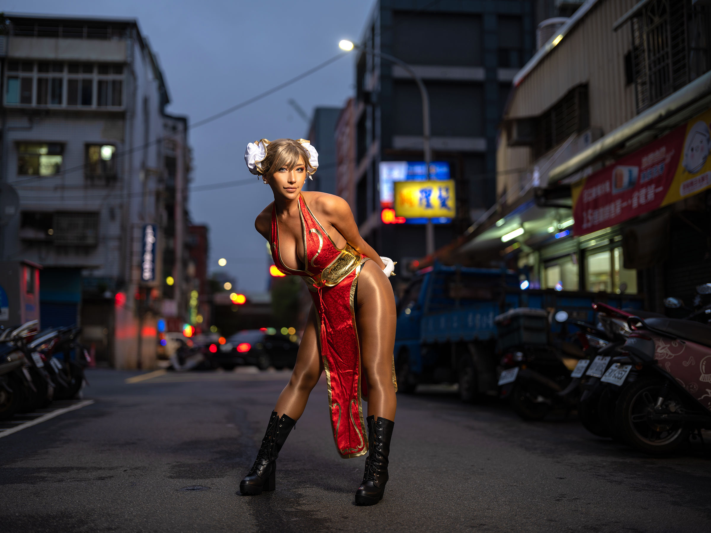 [Cosplay] [nonsummerjack] non - Taiwan Black Chun-Li 台湾黒春麗/(87P)