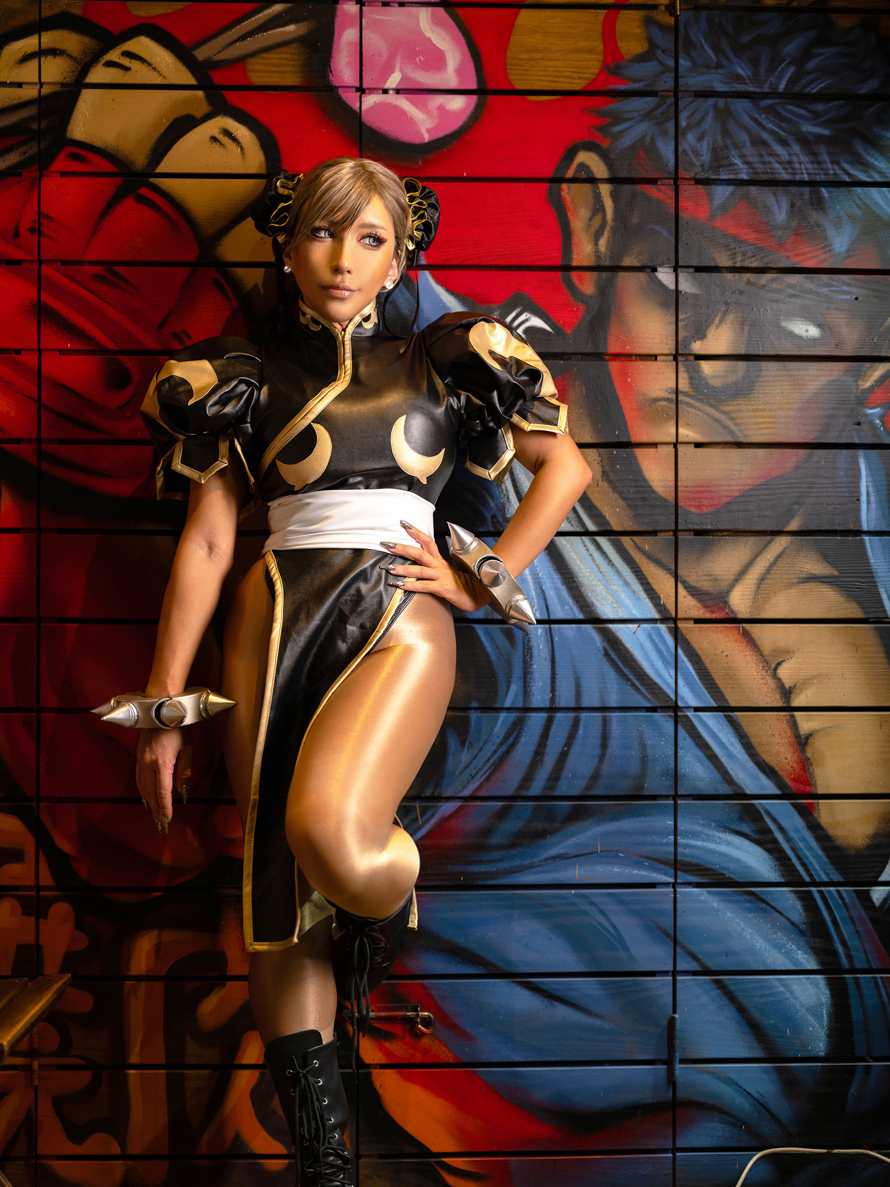 [Cosplay] [nonsummerjack] non - Taiwan Black Chun-Li 台湾黒春麗/(87P)