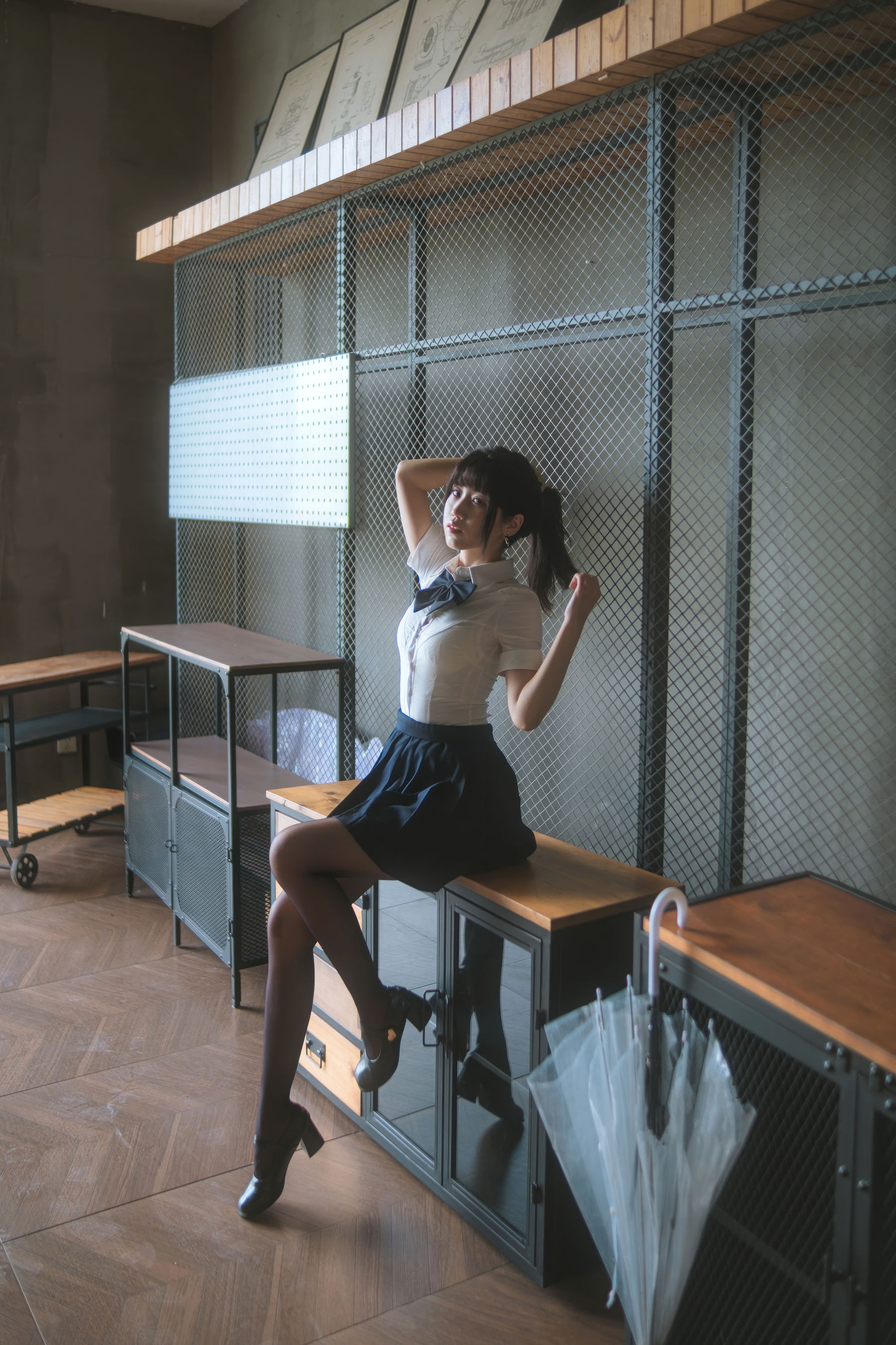 微博人气Coser 不呆猫 - JK学妹户外/(59P)