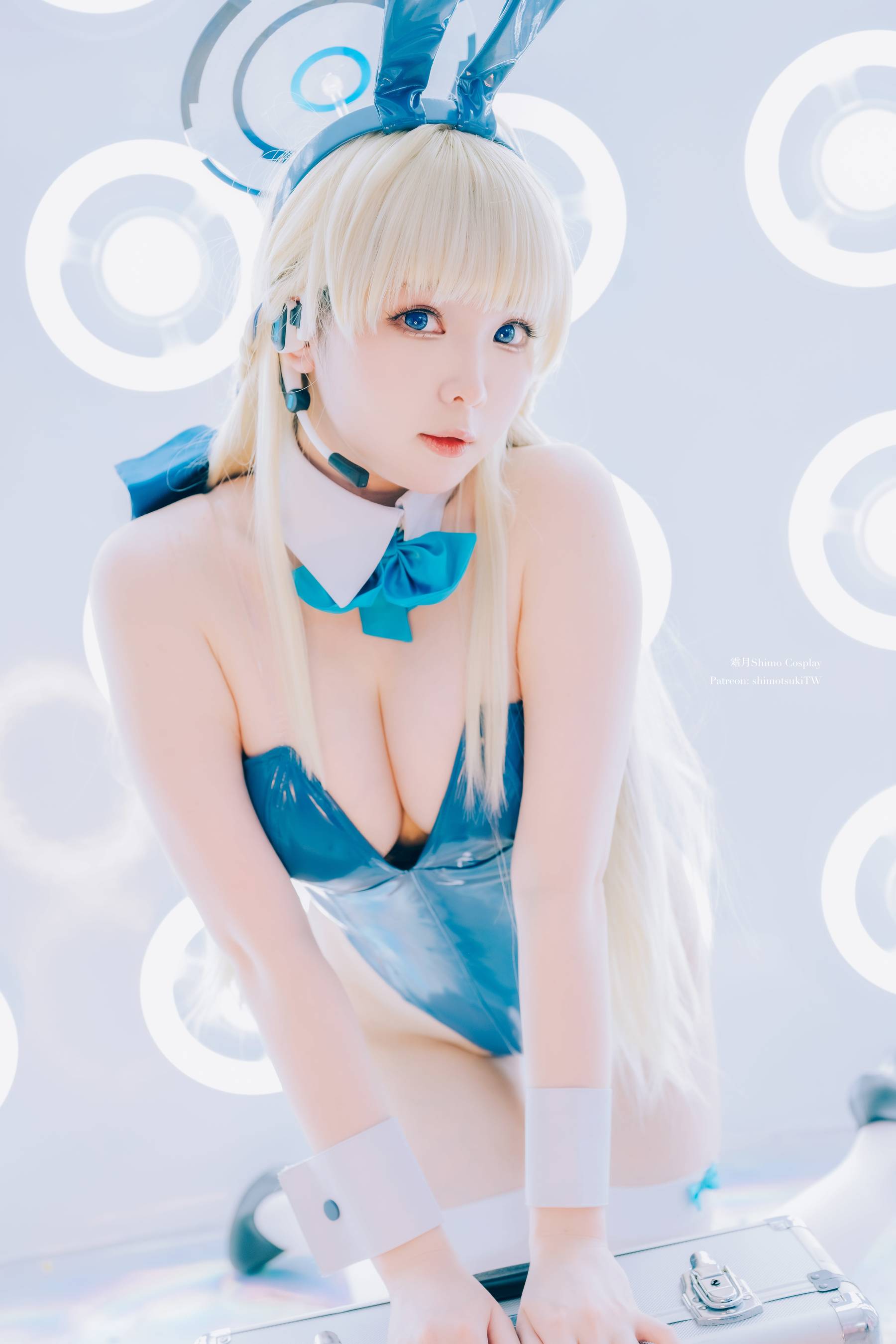 微博妹纸 霜月shimo - 蔚蓝档案 飞鸟马时 兔女郎/(20P)