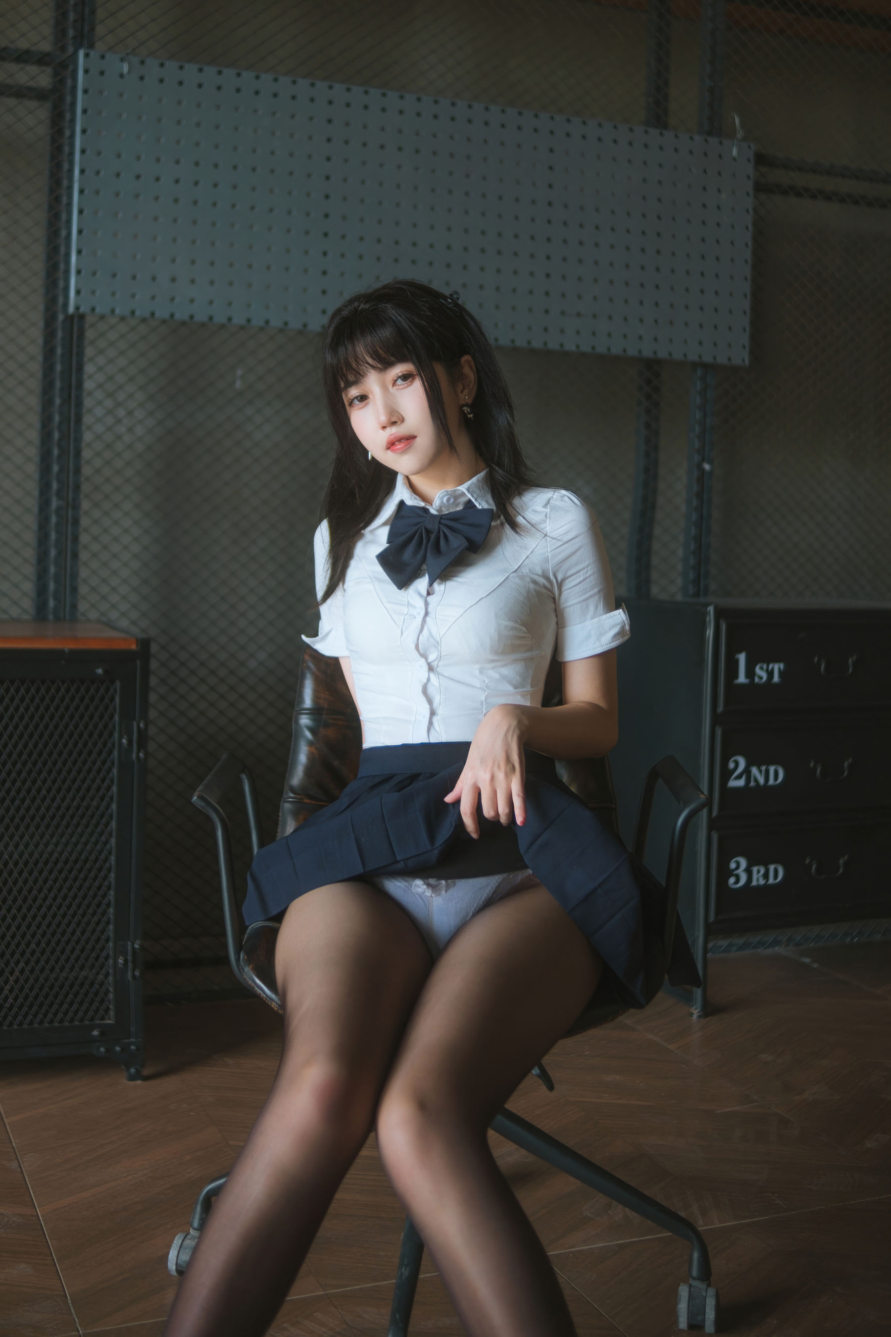 微博人气Coser 不呆猫 - JK学妹户外/(59P)