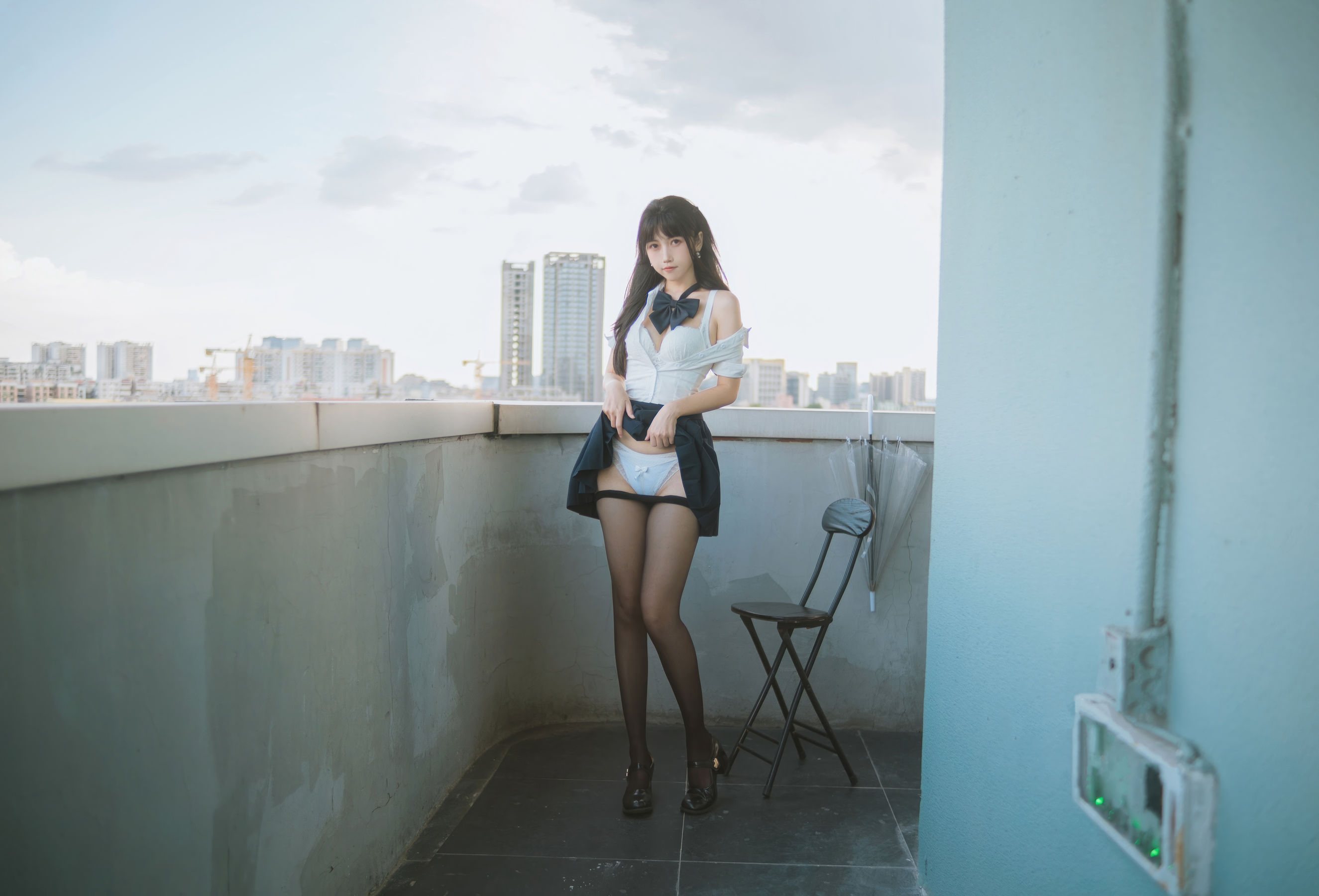 微博人气Coser 不呆猫 - JK学妹户外/(59P)