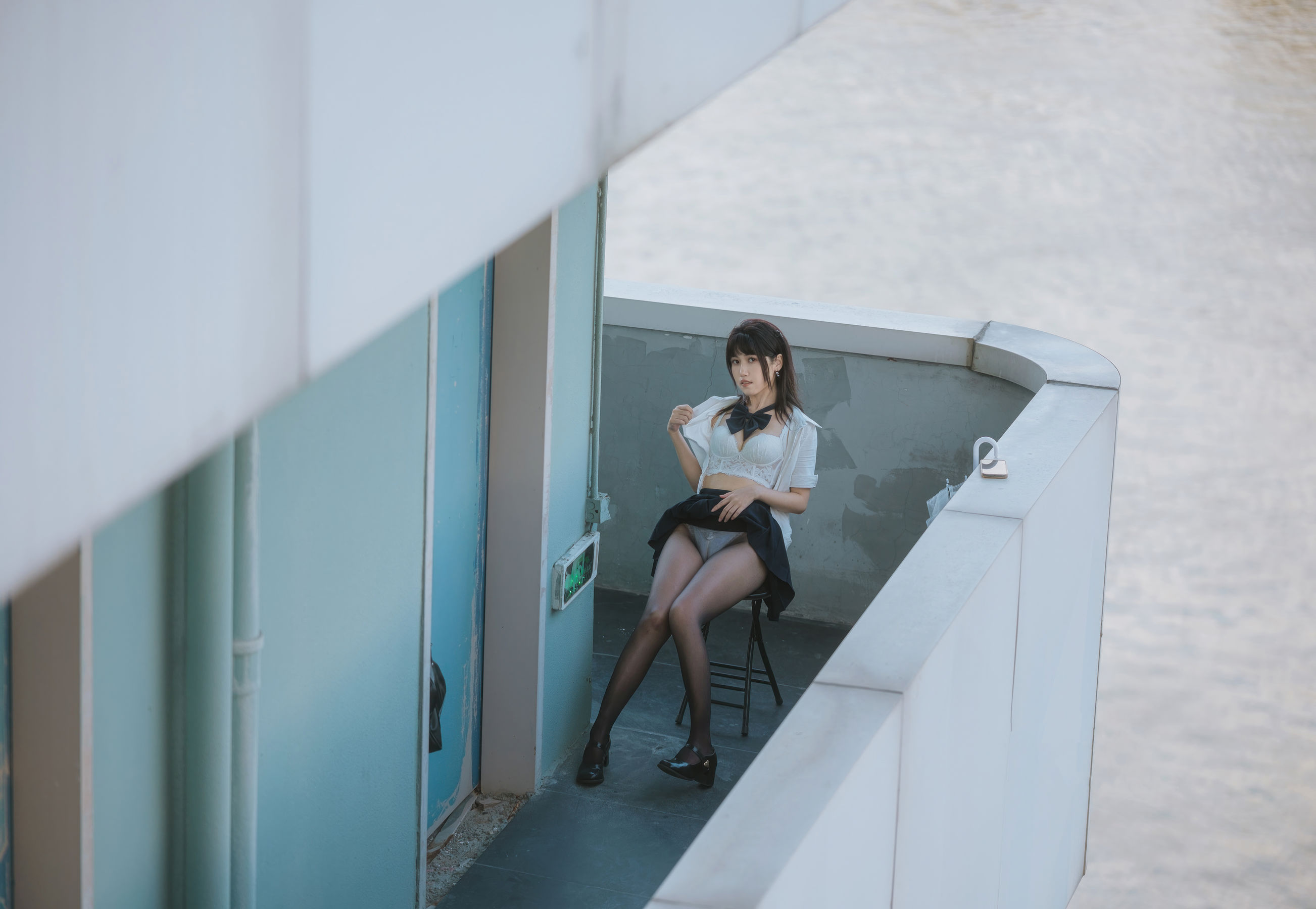 微博人气Coser 不呆猫 - JK学妹户外/(59P)