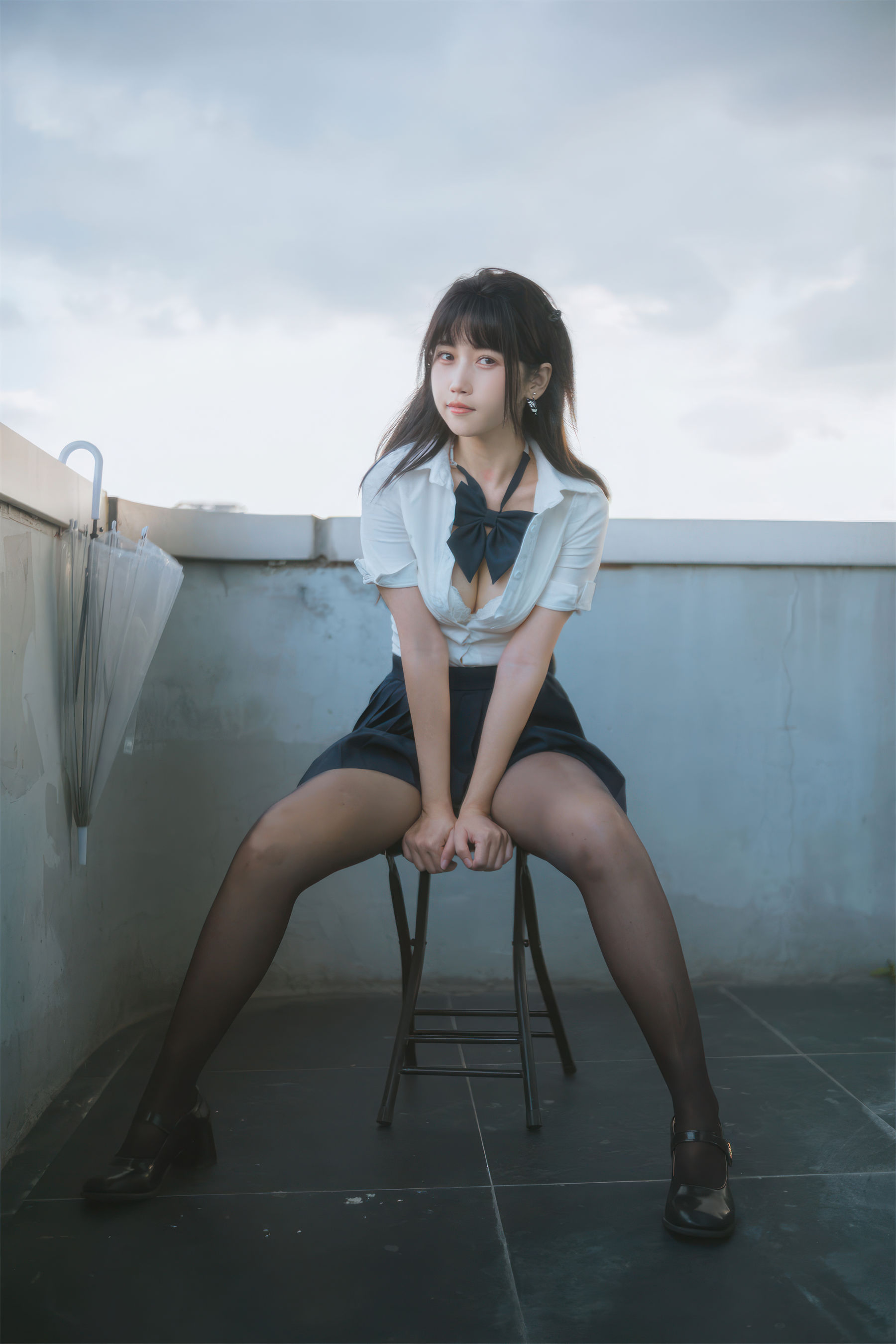 微博人气Coser 不呆猫 - JK学妹户外/(59P)