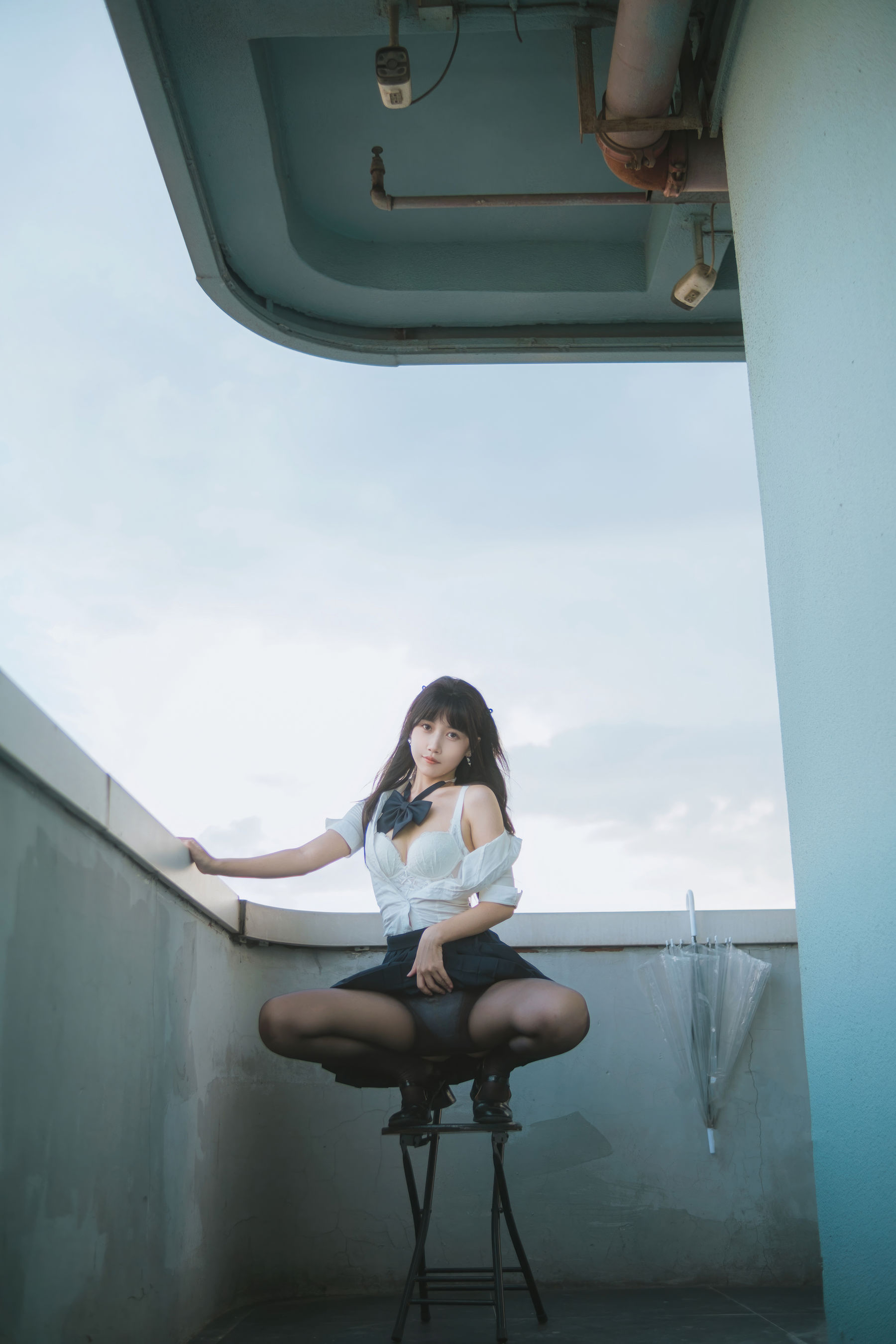 微博人气Coser 不呆猫 - JK学妹户外/(59P)