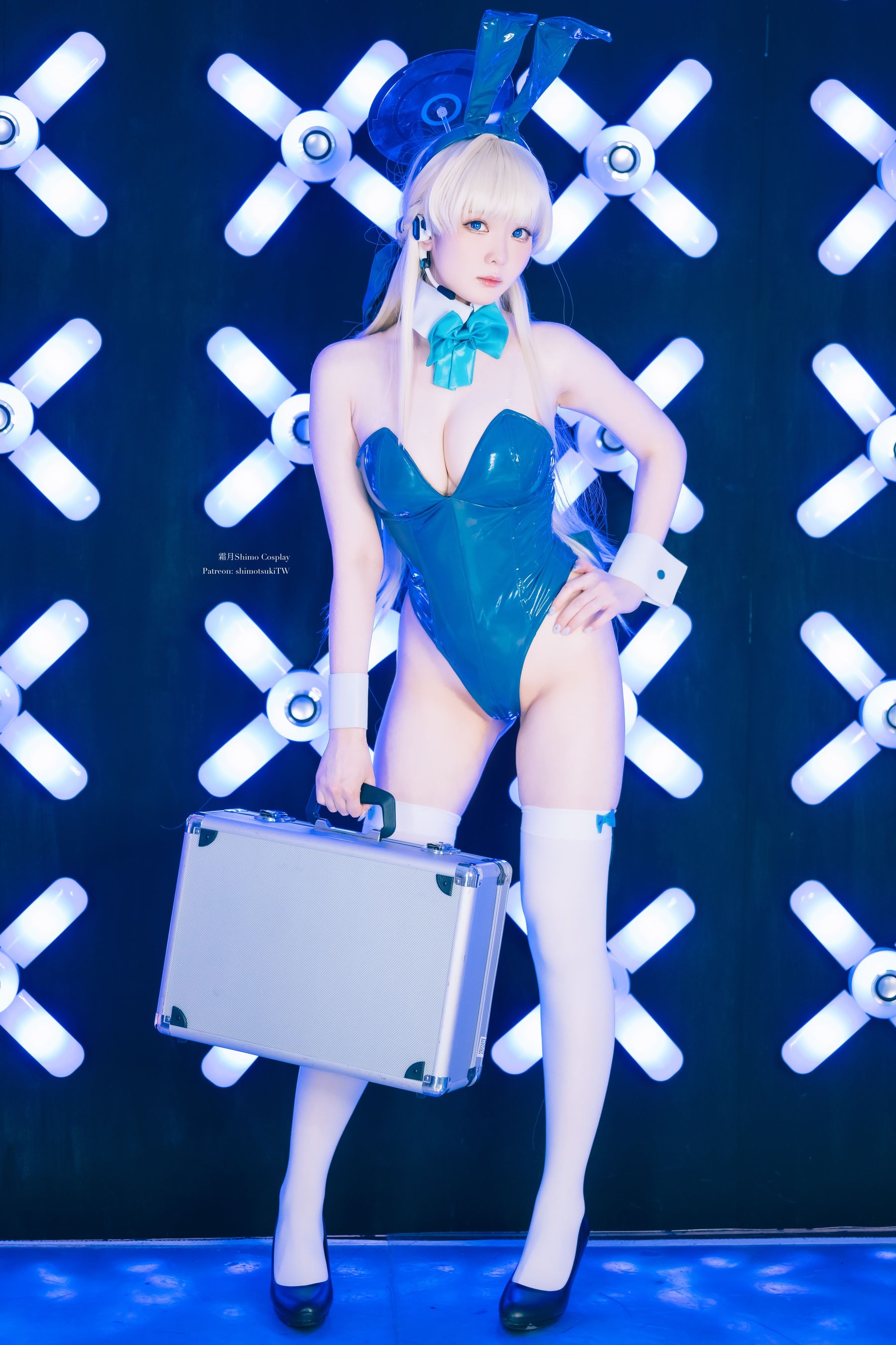 微博妹纸 霜月shimo - 蔚蓝档案 飞鸟马时 兔女郎/(20P)