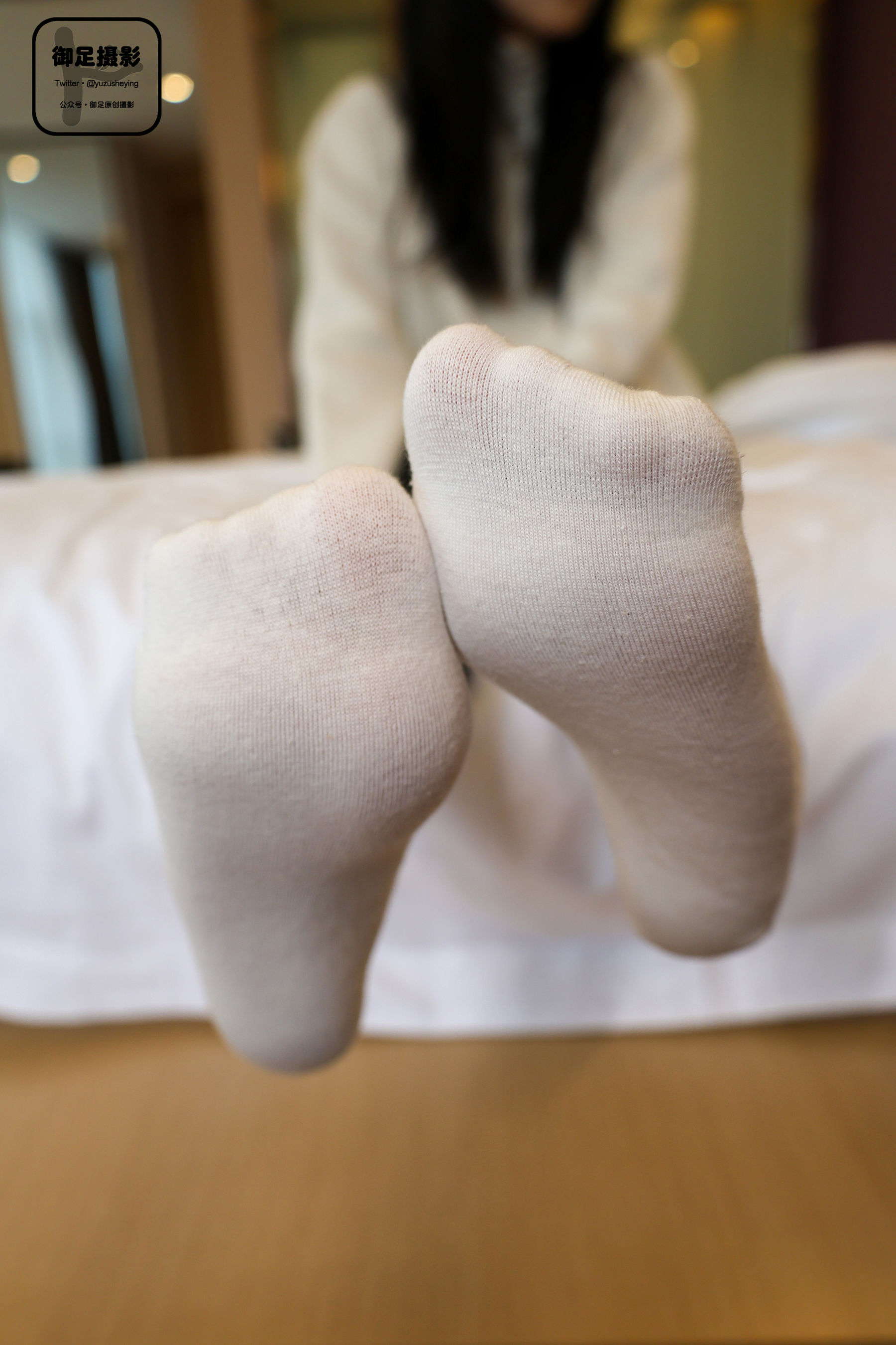 御足摄影 - 长靴白袜裸足/(95P)