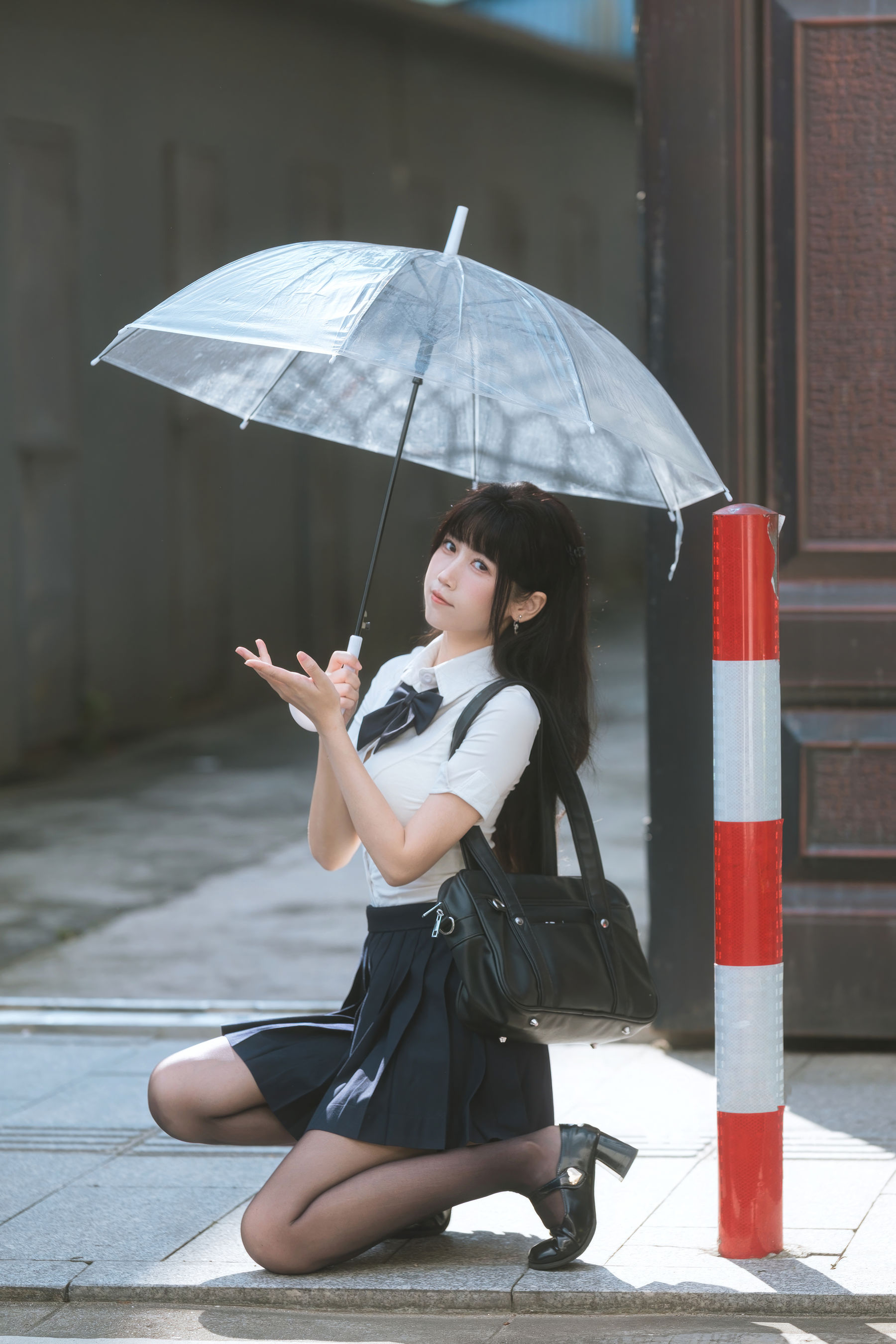 微博人气Coser 不呆猫 - JK学妹户外/(59P)