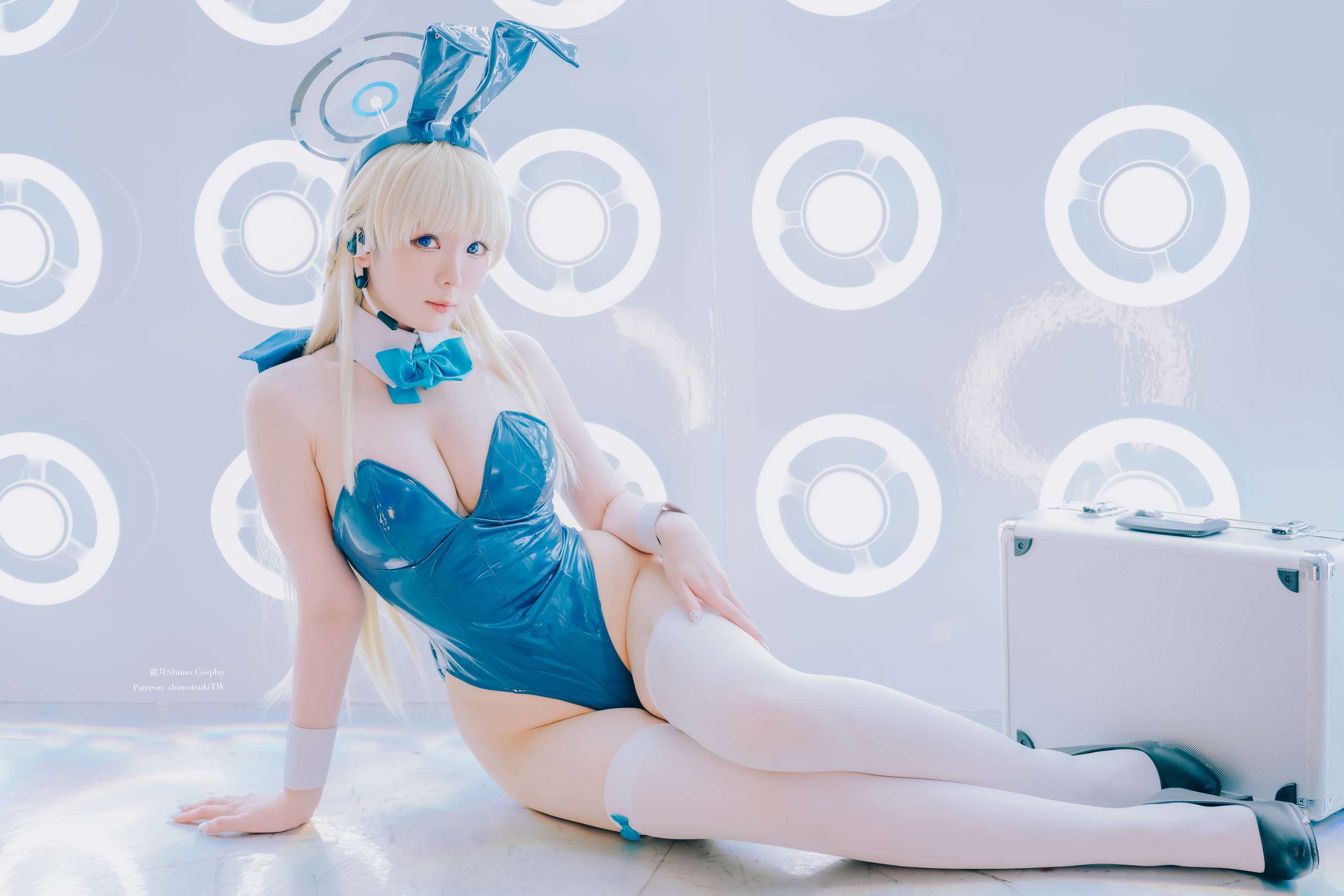 微博妹纸 霜月shimo - 蔚蓝档案 飞鸟马时 兔女郎/(20P)