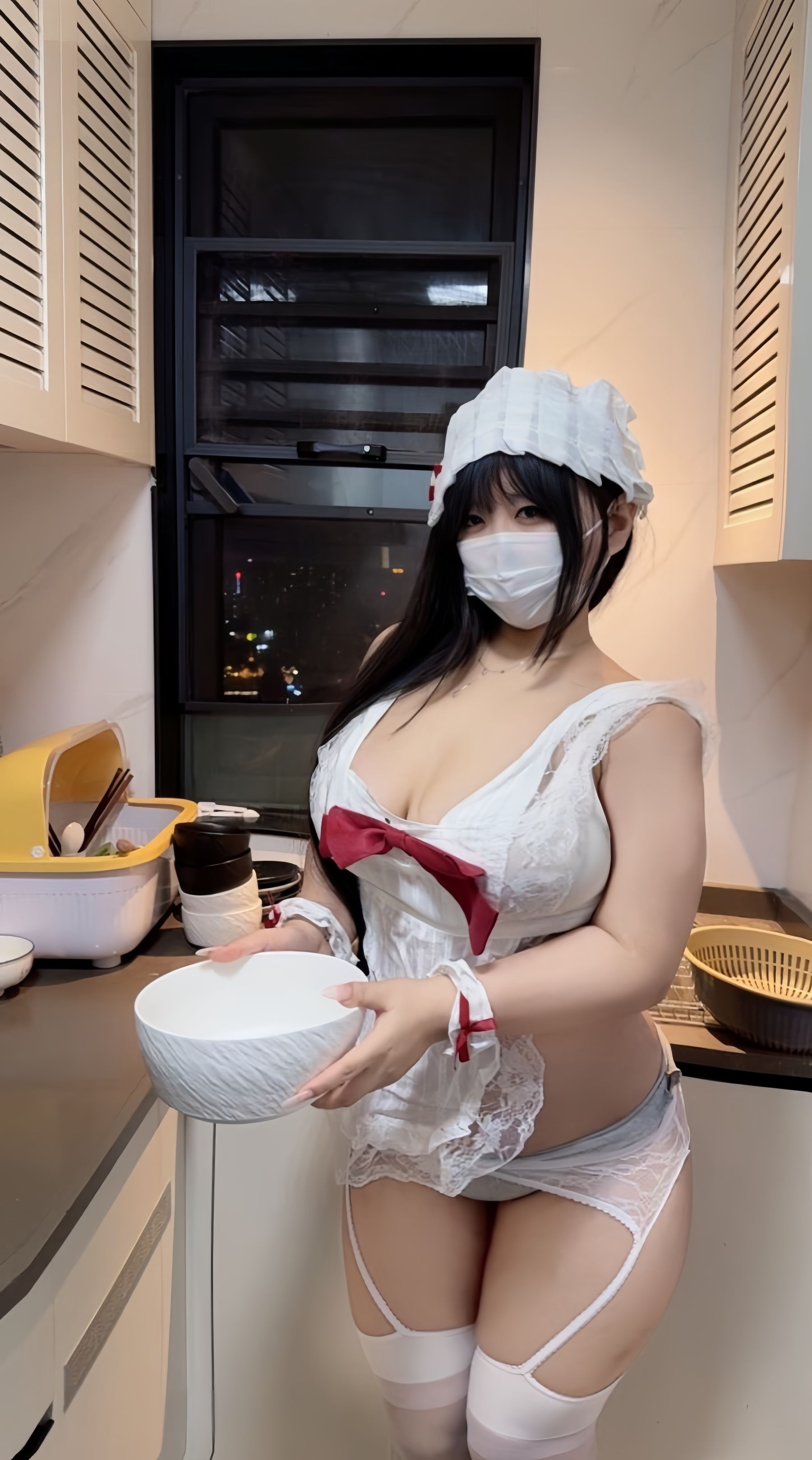 智惠姐姐 - 丁字小内白丝/(25P)