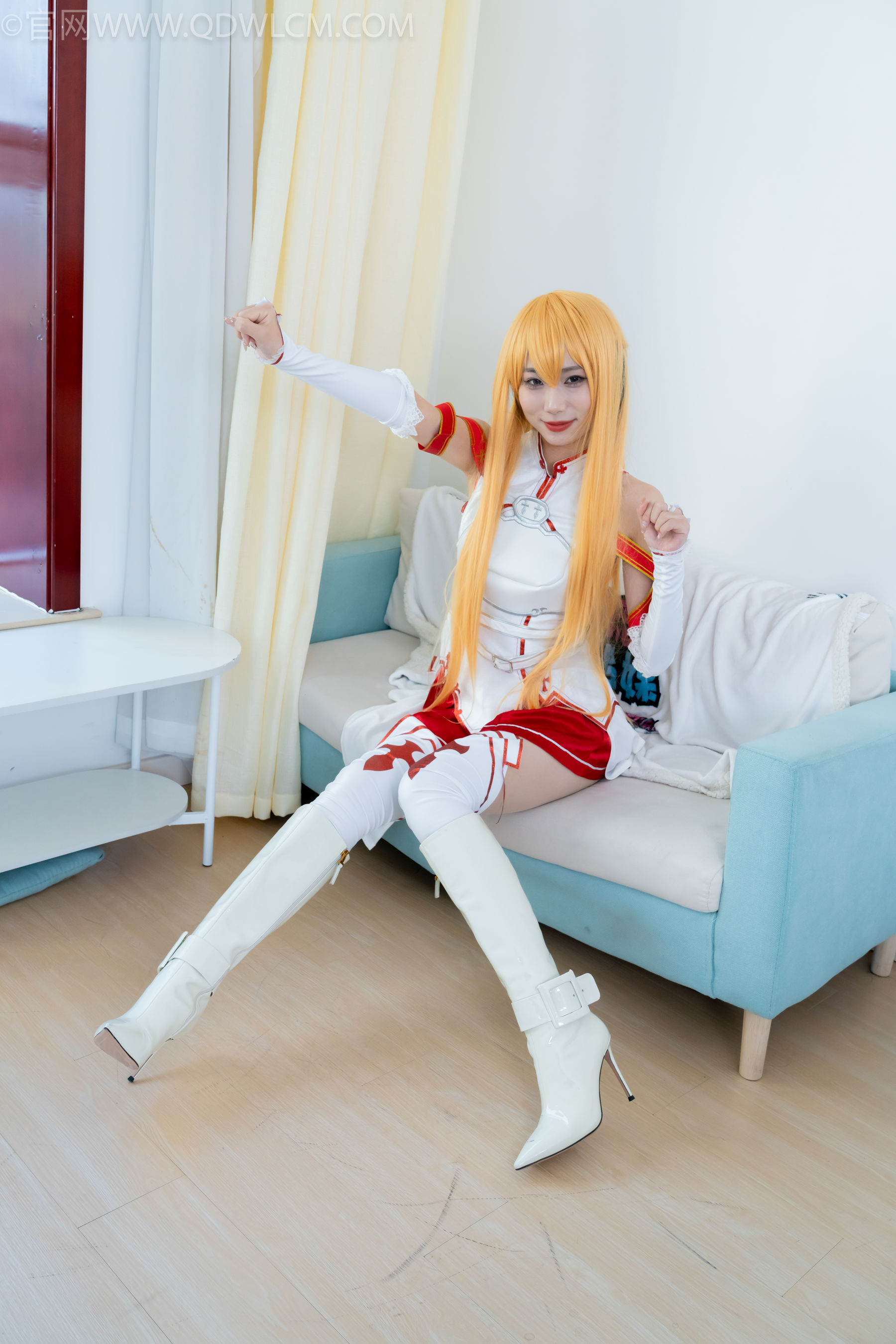 物恋传媒 No.2340 泡泡 - cos亚丝娜、长靴、袜套、薄肉丝/(156P)