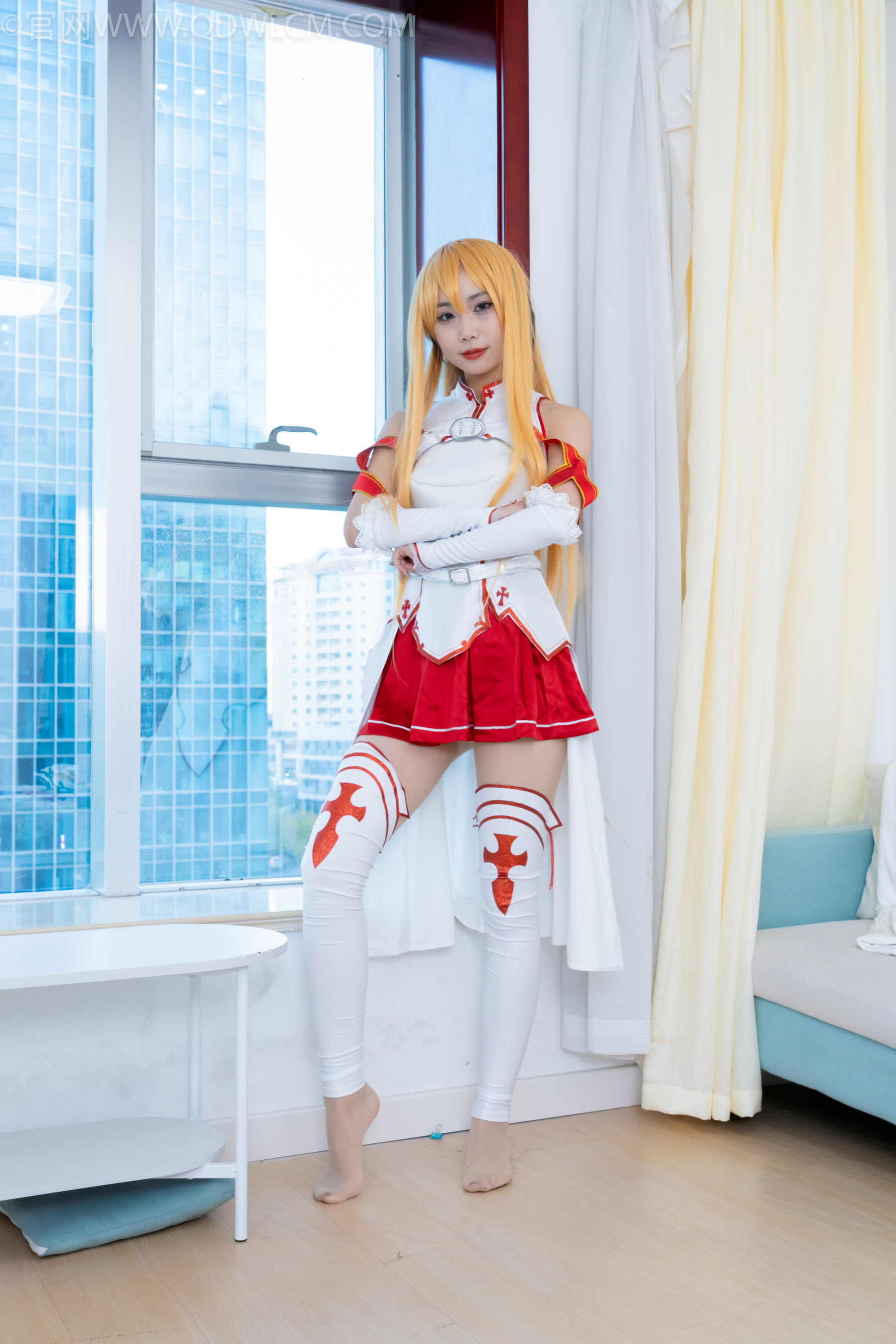 物恋传媒 No.2340 泡泡 - cos亚丝娜、长靴、袜套、薄肉丝/(156P)