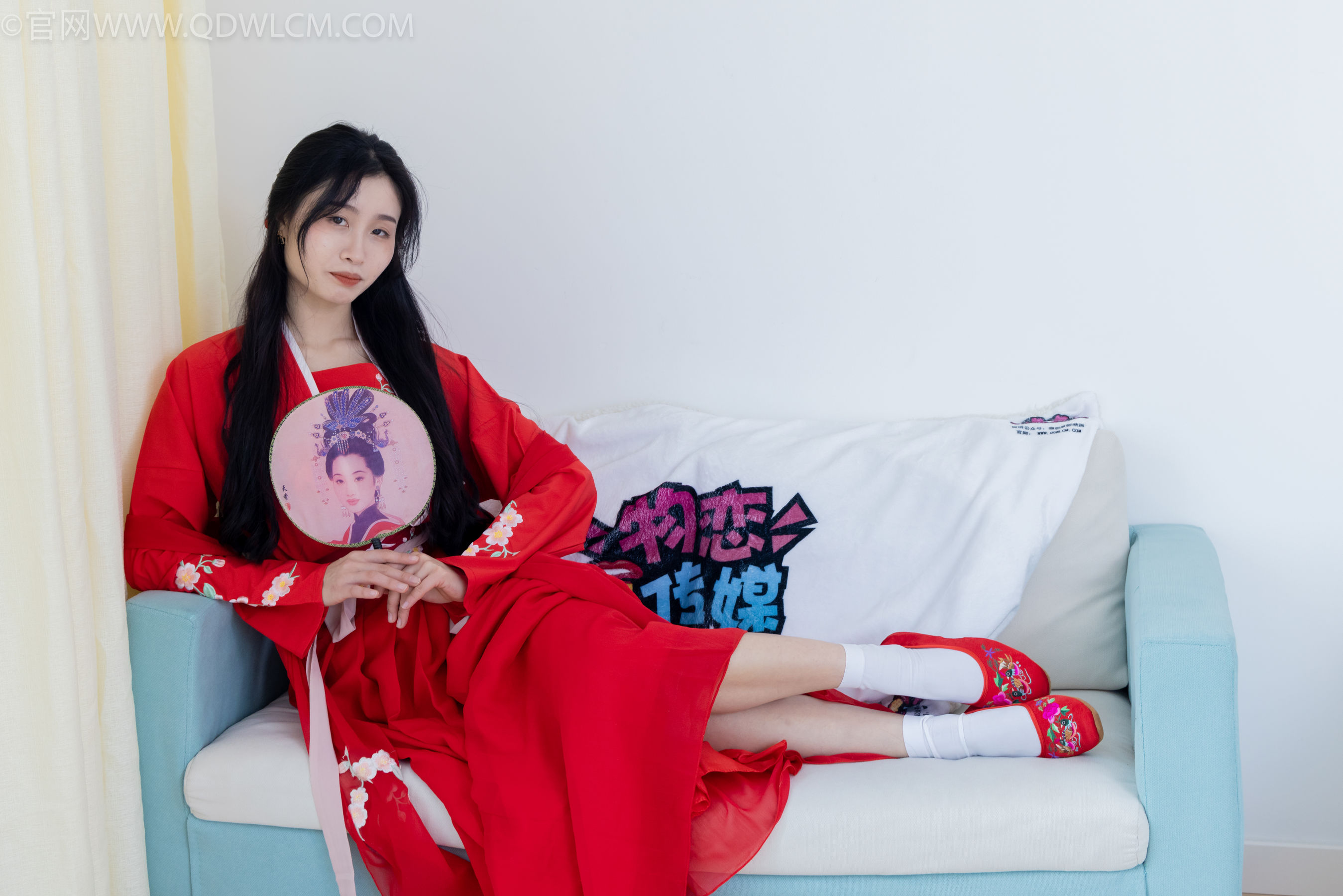 物恋传媒 No.2328 绒绒 - 汉服、布鞋、白棉袜、红色船袜/(174P)