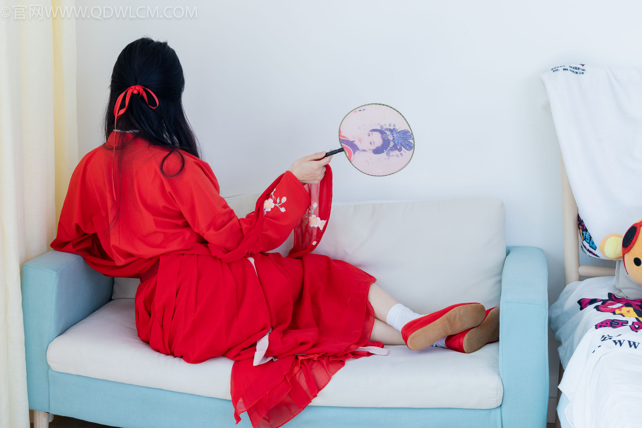 物恋传媒 No.2328 绒绒 - 汉服、布鞋、白棉袜、红色船袜/(174P)