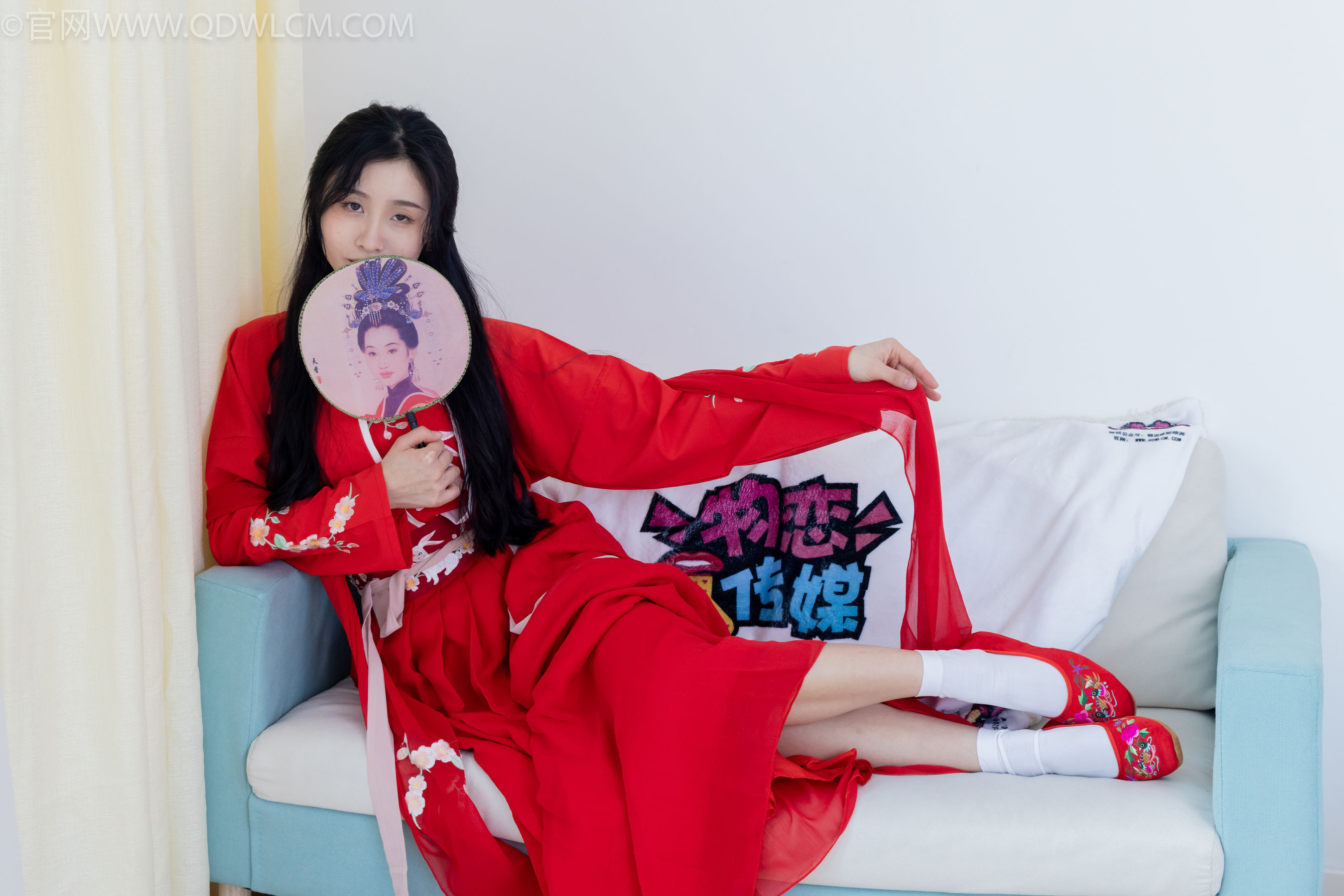 物恋传媒 No.2328 绒绒 - 汉服、布鞋、白棉袜、红色船袜/(174P)