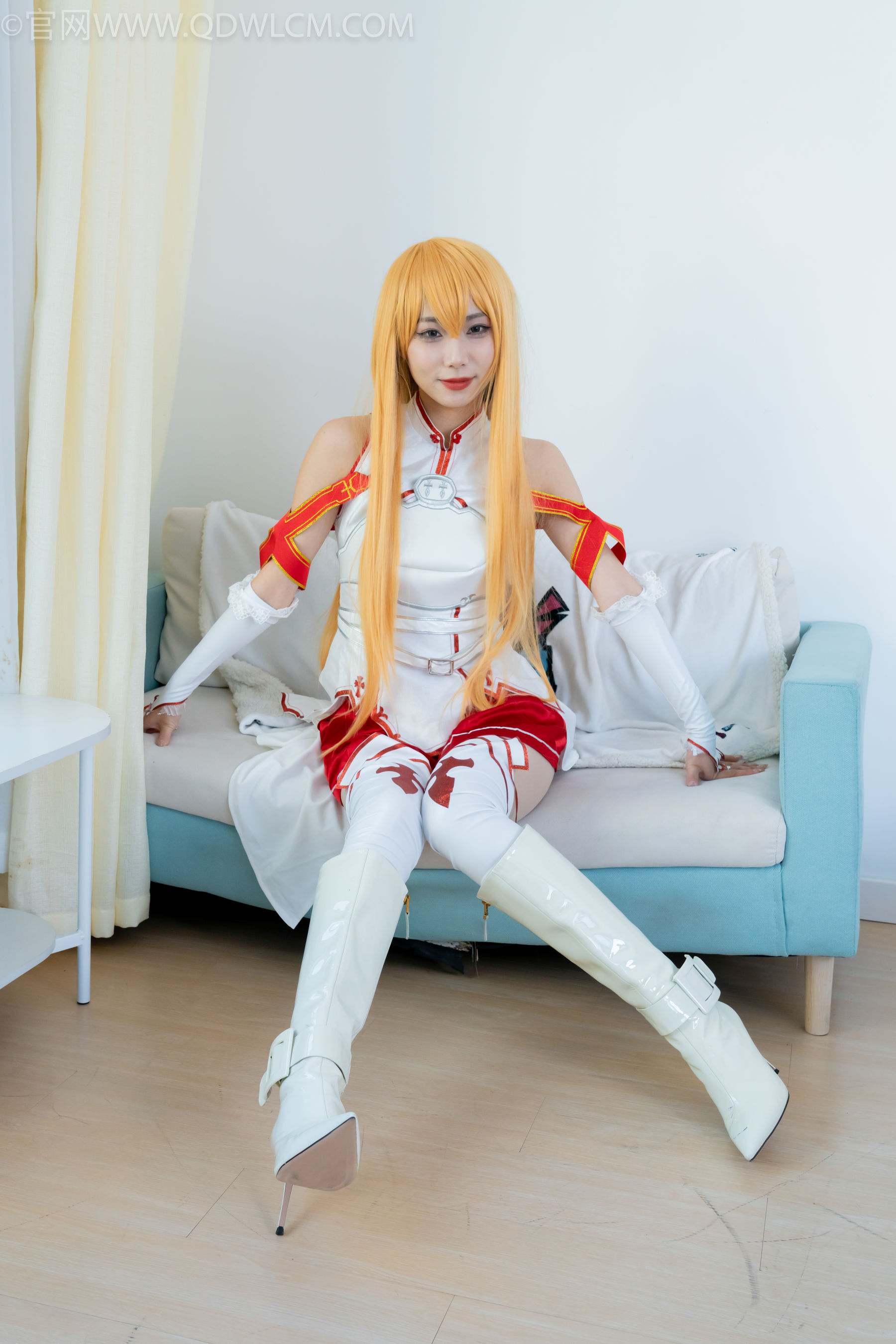 物恋传媒 No.2340 泡泡 - cos亚丝娜、长靴、袜套、薄肉丝/(156P)