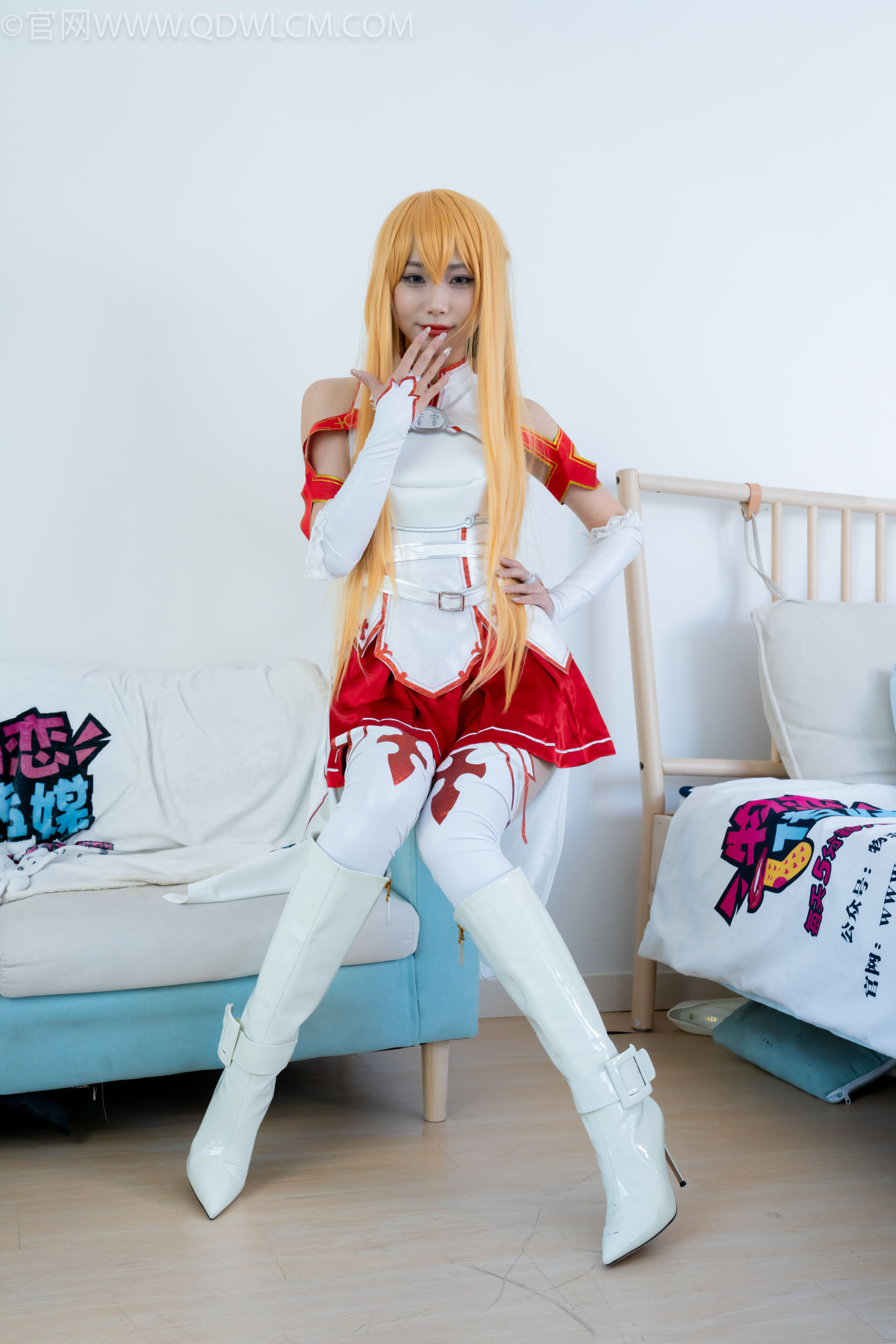 物恋传媒 No.2340 泡泡 - cos亚丝娜、长靴、袜套、薄肉丝/(156P)