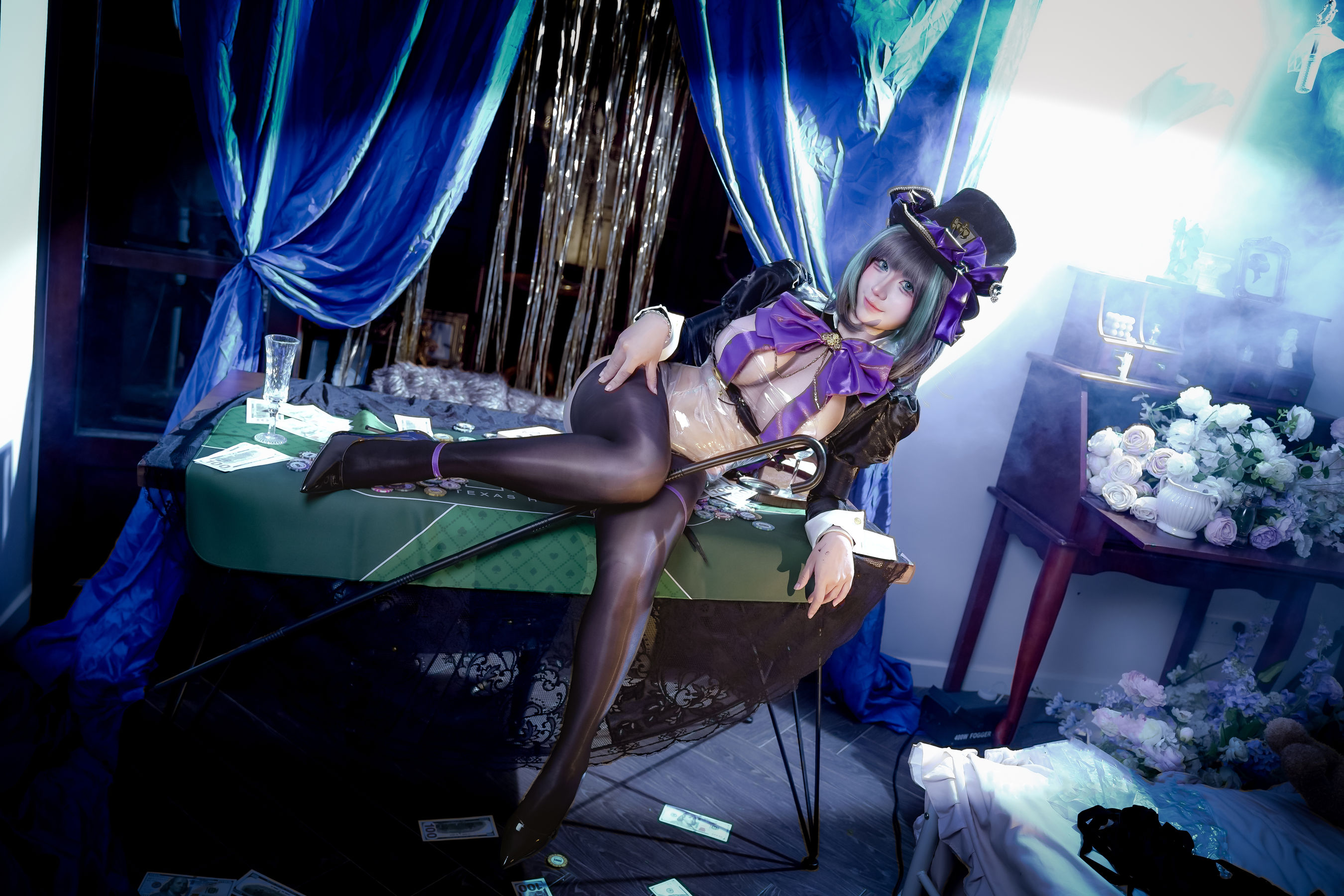 动漫博主九曲Jean - 碧蓝航线 柴郡 绚烂夜梦/(40P)