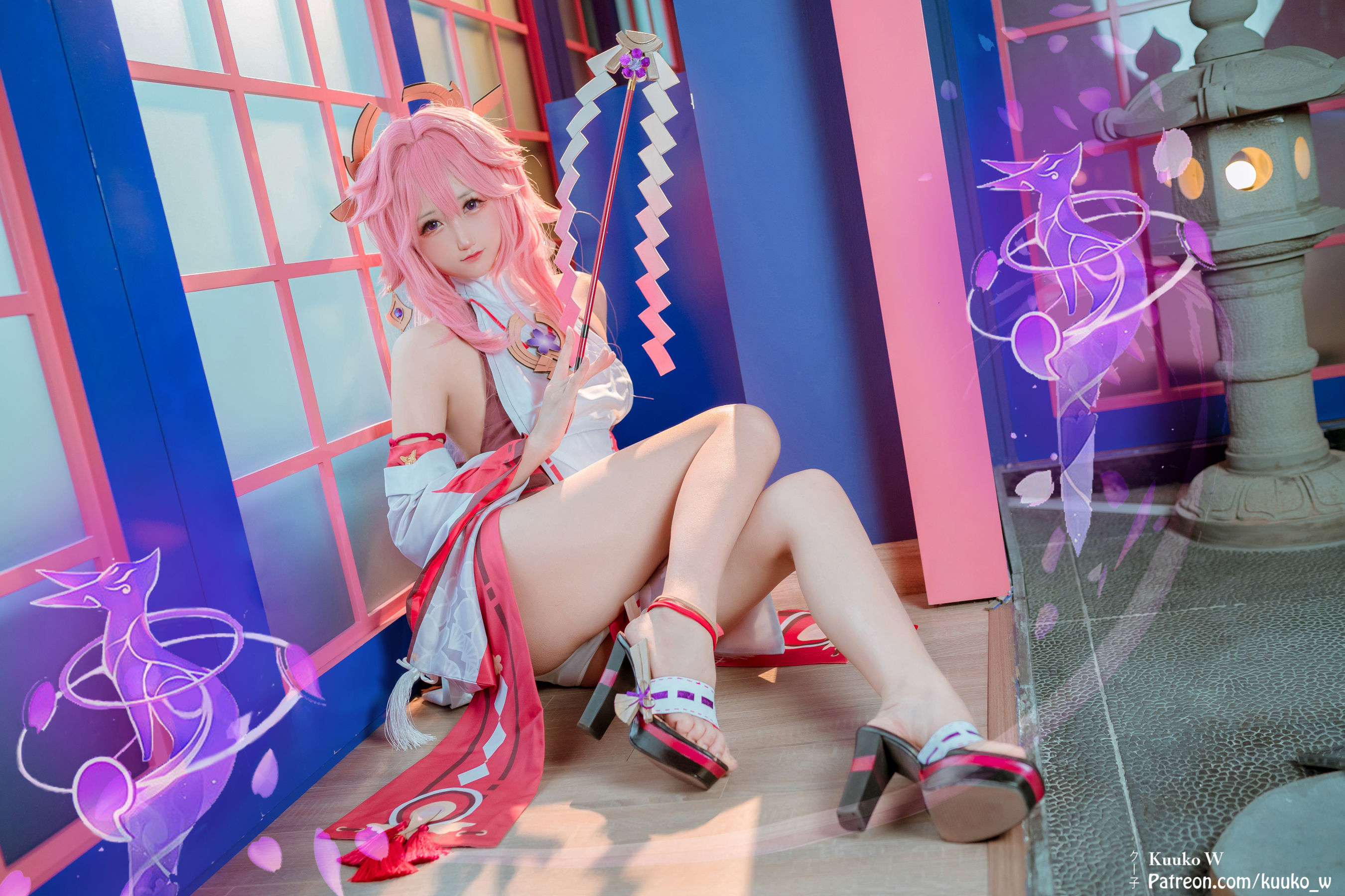 [Cosplay] [KuukoW] Kuuko クー子 - Yae Miko/(38P)