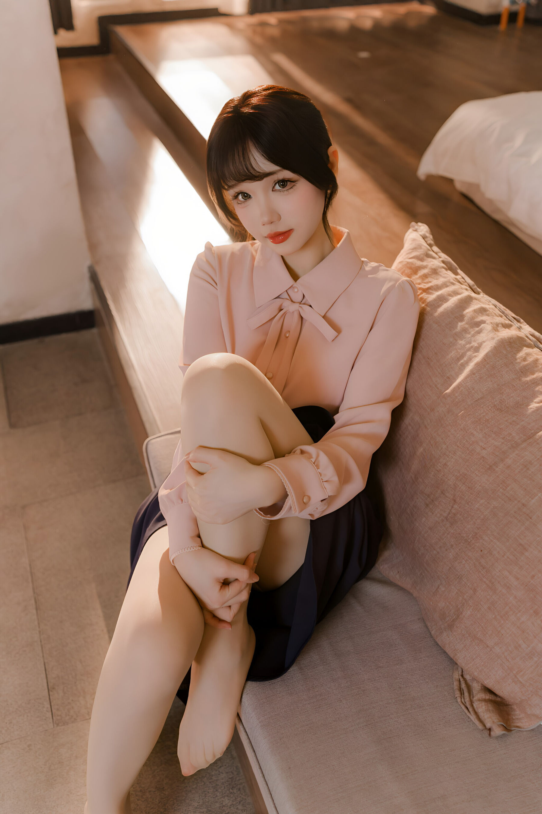 动漫博主雪晴Astra - 肉丝通勤OL/(71P)