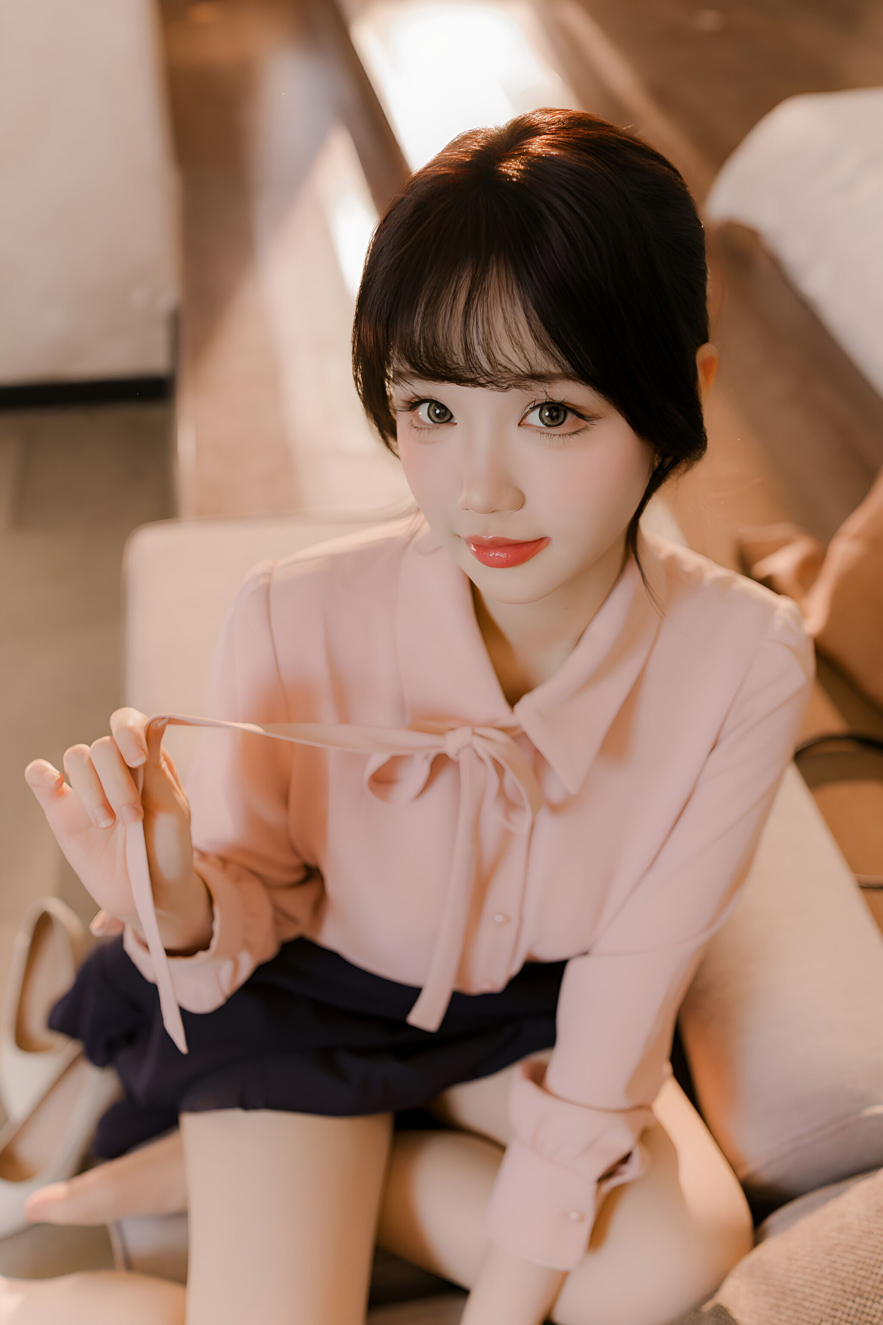 动漫博主雪晴Astra - 肉丝通勤OL/(71P)