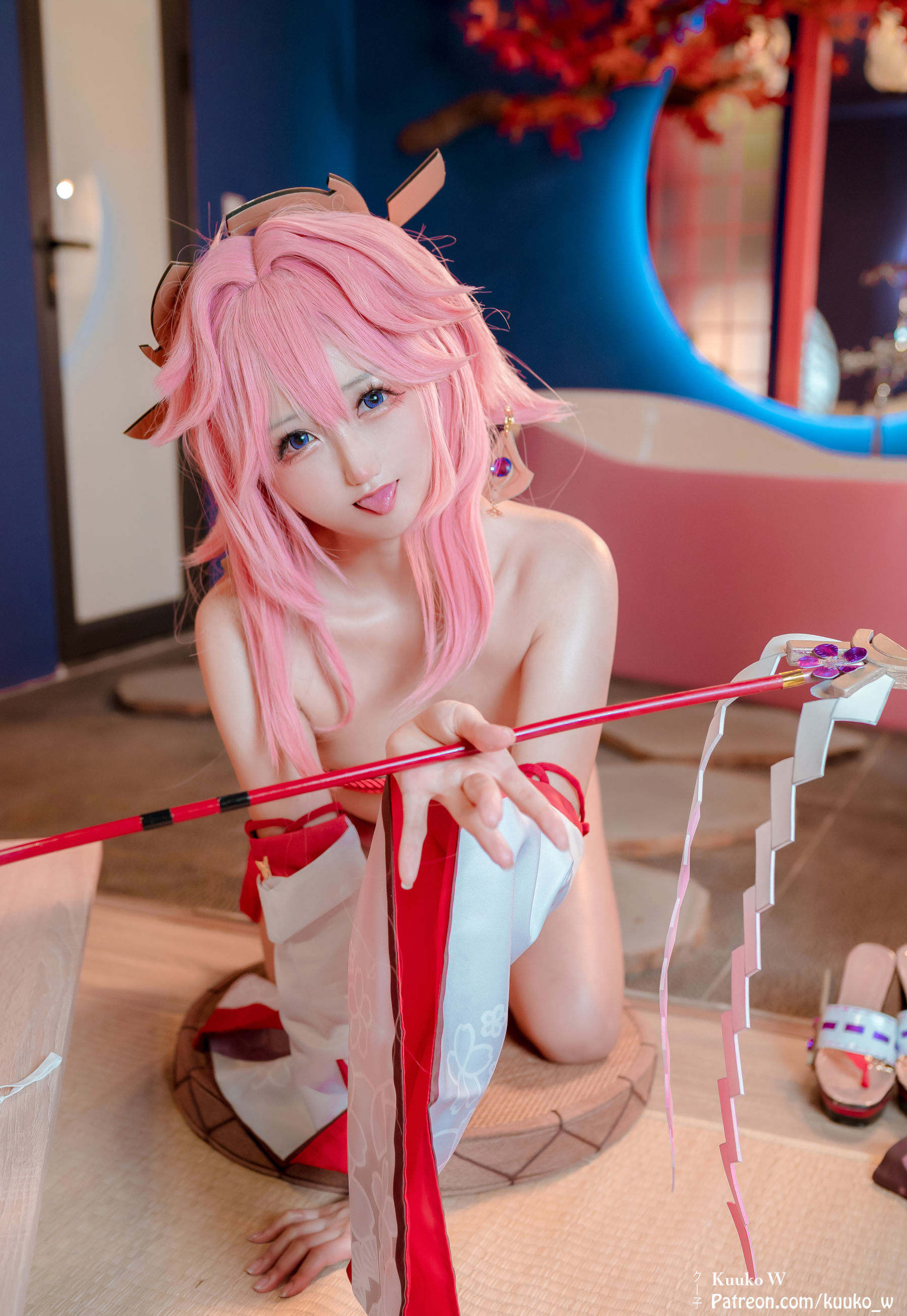 [Cosplay] [KuukoW] Kuuko クー子 - Yae Miko/(38P)